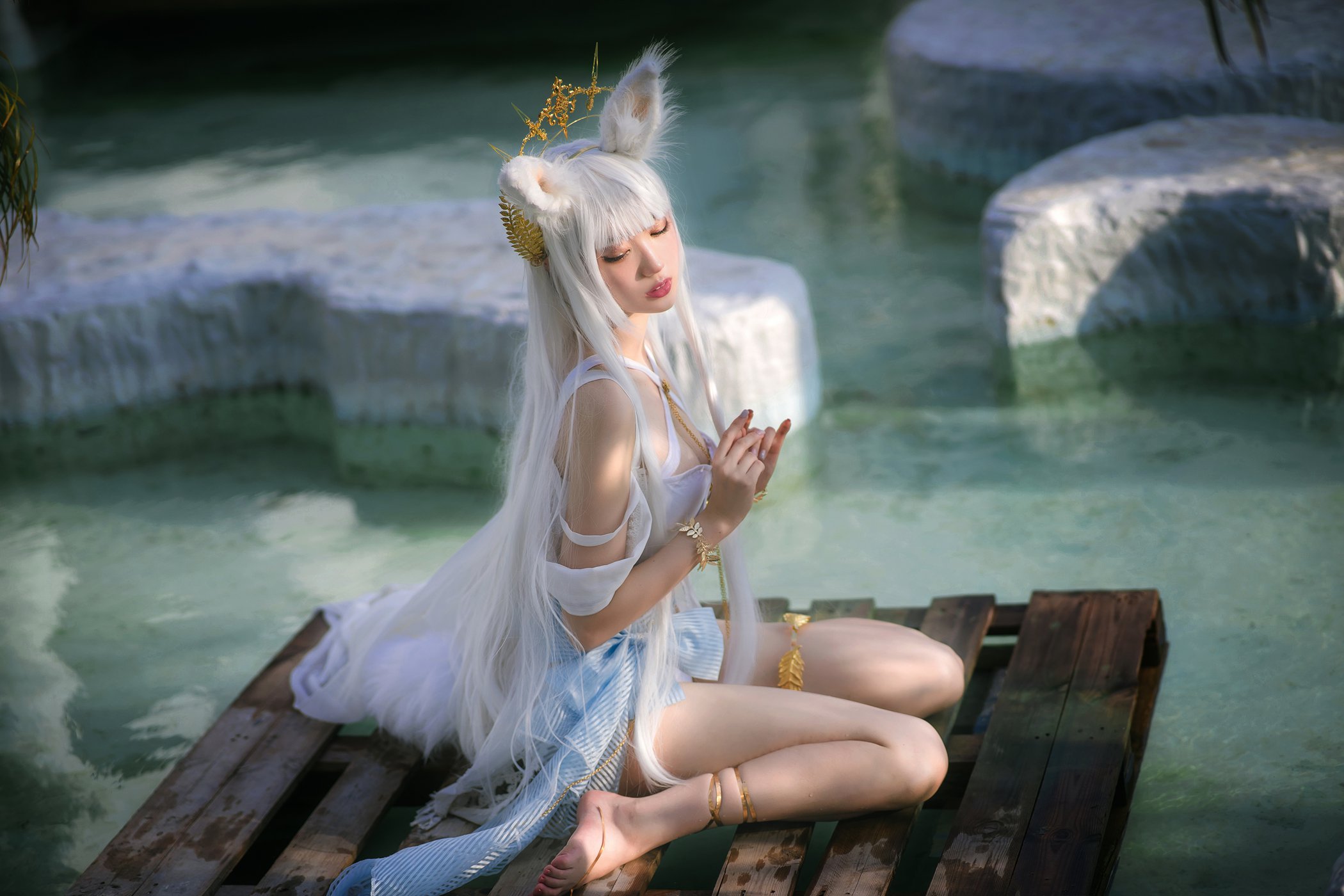 图片[20]-周叽是可爱兔兔  – 白金泳装[23P] – 速更版-美库