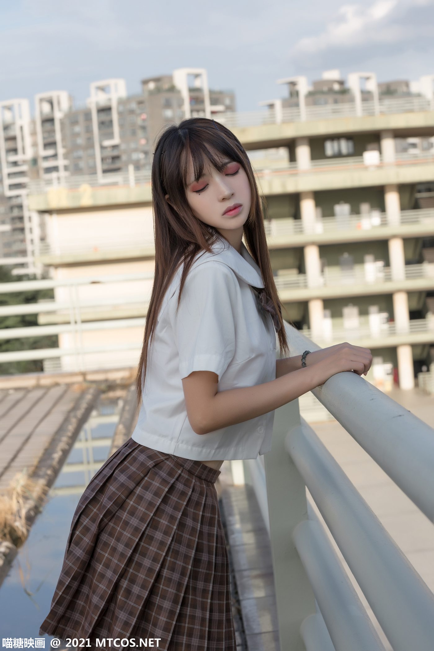 图片[14]-[喵糖映画]VOL.375 忧郁少女[34P] – 速更版-美库