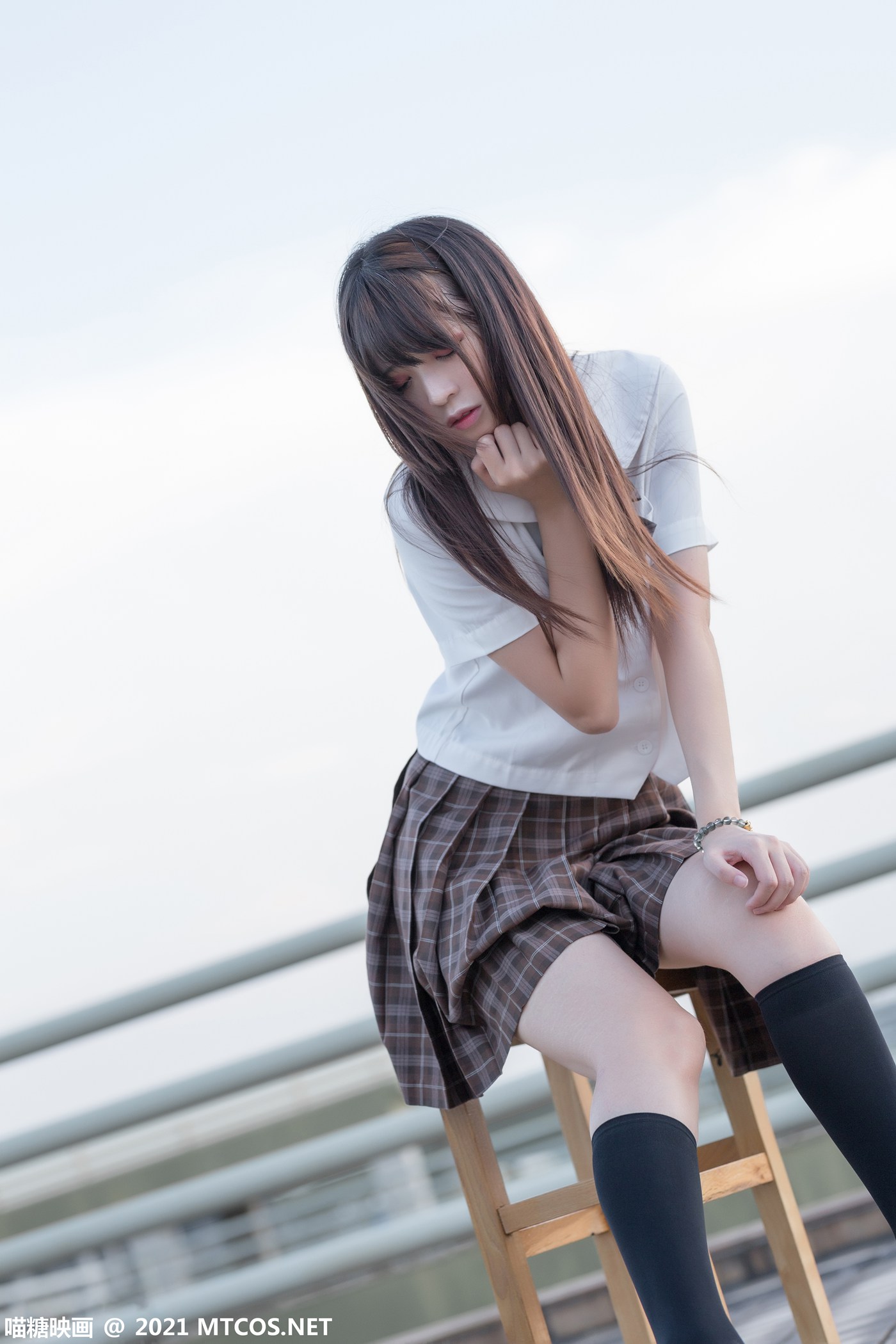 图片[32]-[喵糖映画]VOL.375 忧郁少女[34P] – 速更版-美库