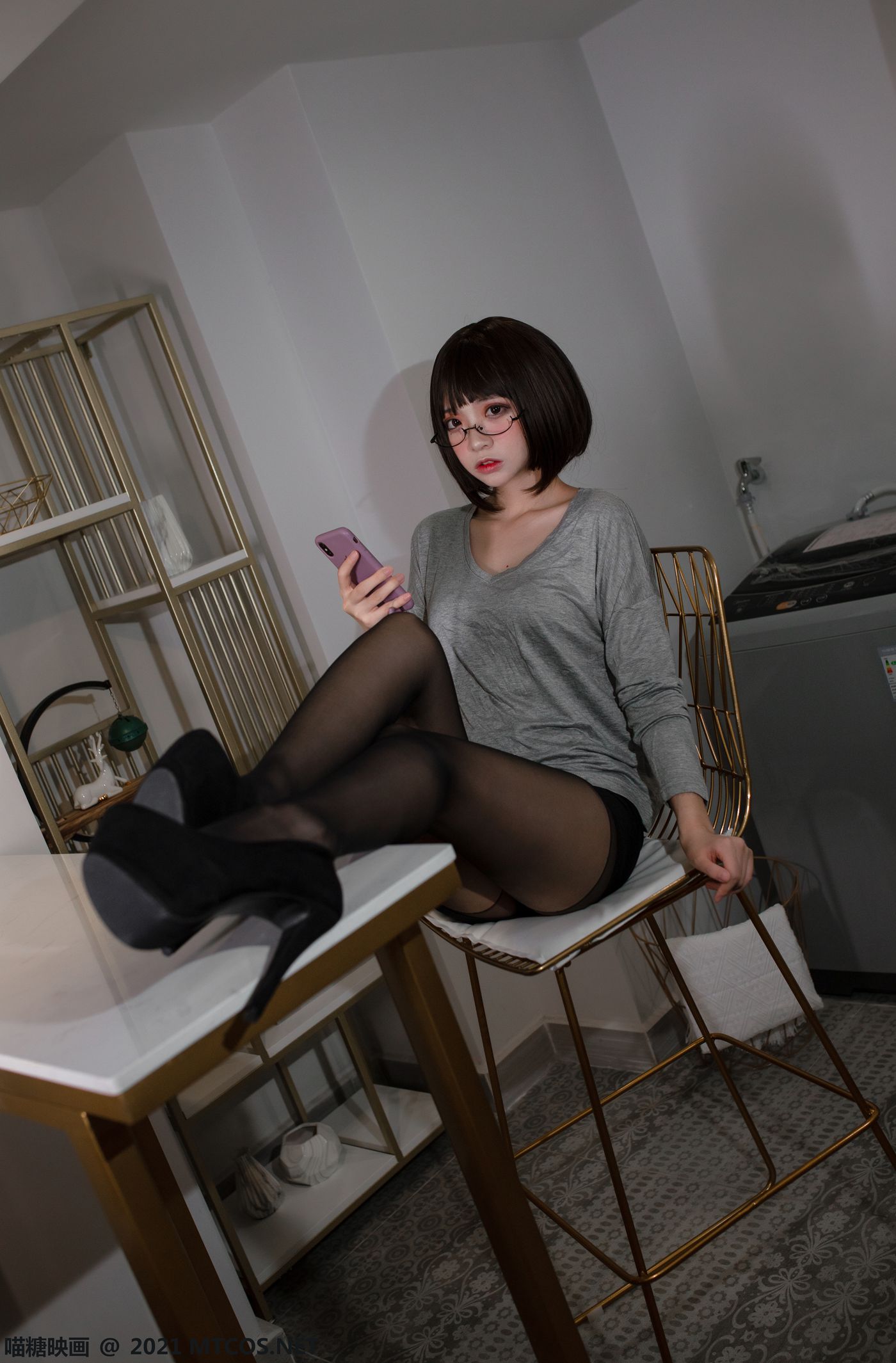 图片[13]-[喵糖映画]VOL.378 居家OL[20P] – 速更版-美库