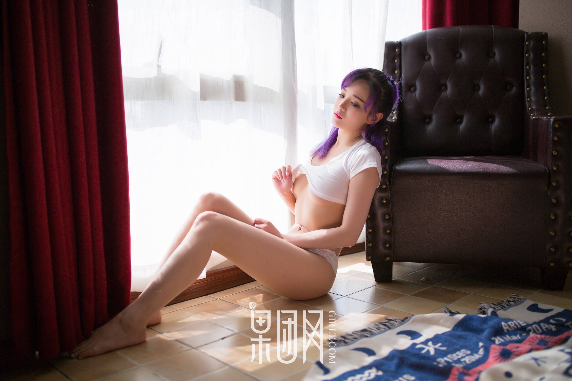 图片[34]-[Girlt果团网]2017.12.10 熊川纪信 No.003 紫发豪乳妹蜜桃臀[54P] – 速更版-美库