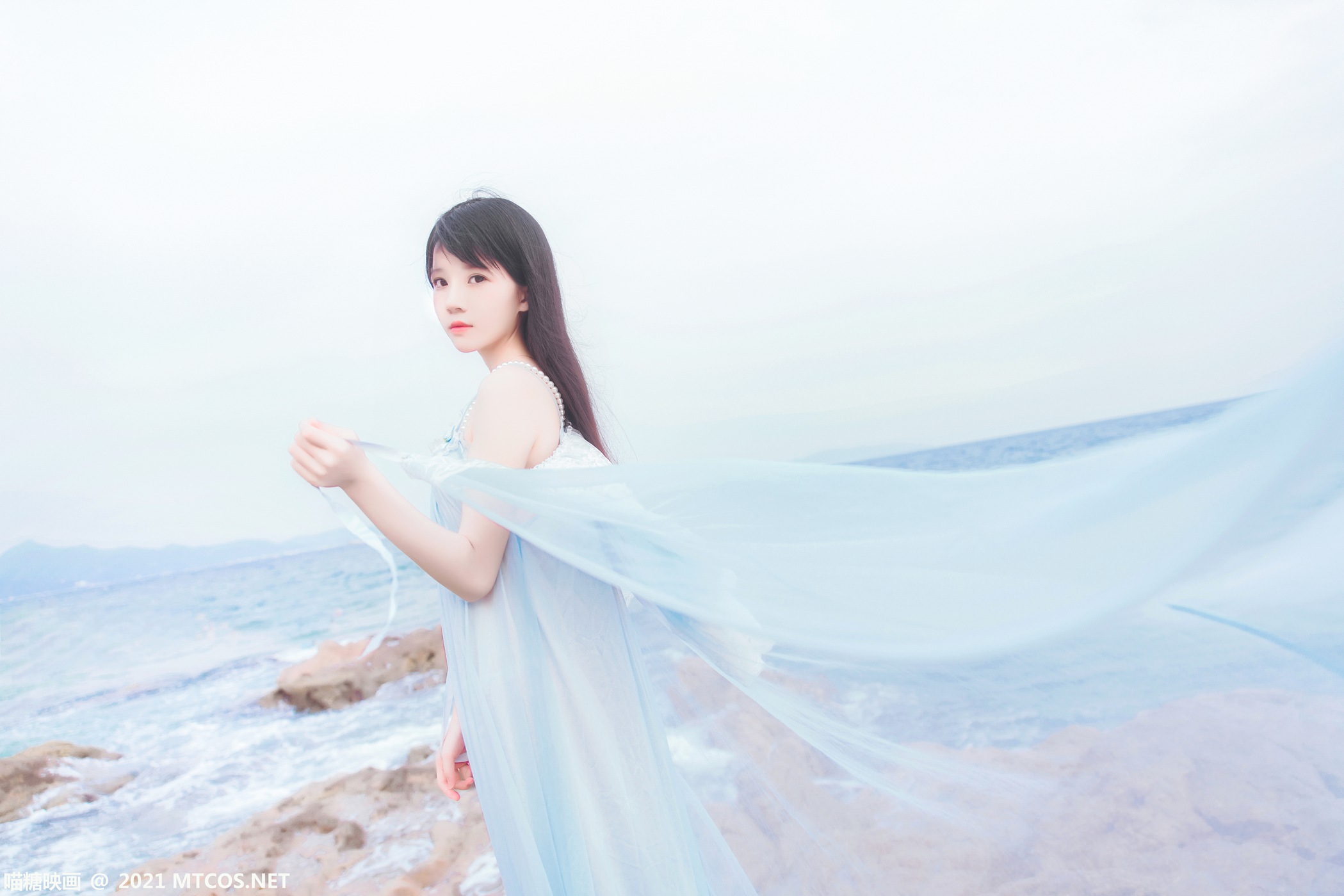 图片[11]-[喵糖映画]VOL.380 海边长裙[20P] – 速更版-美库