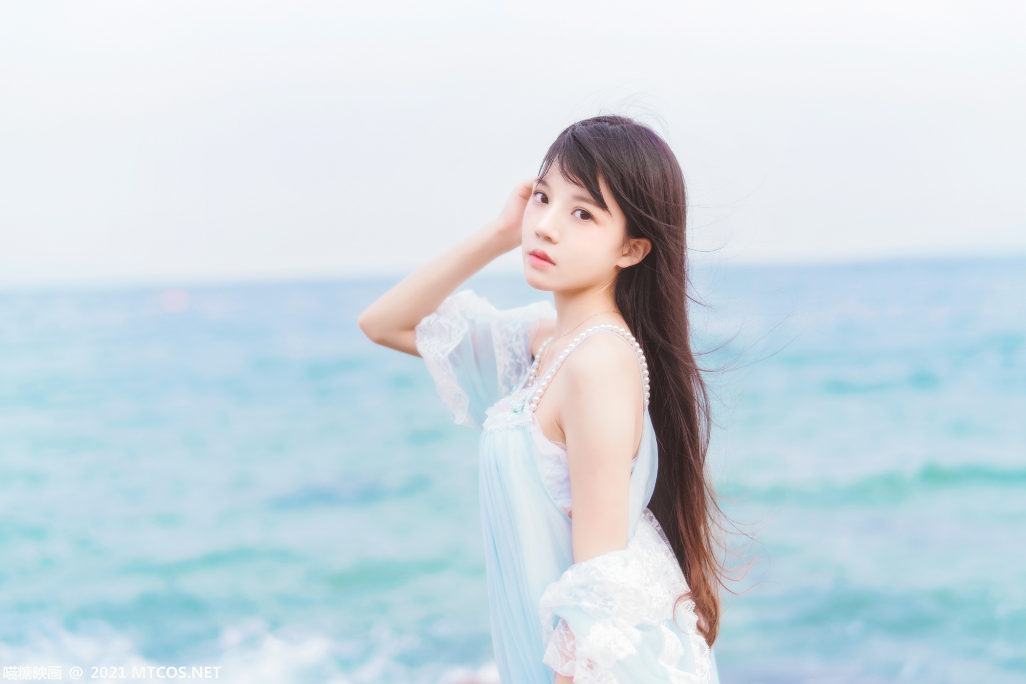 图片[17]-[喵糖映画]VOL.380 海边长裙[20P] – 速更版-美库