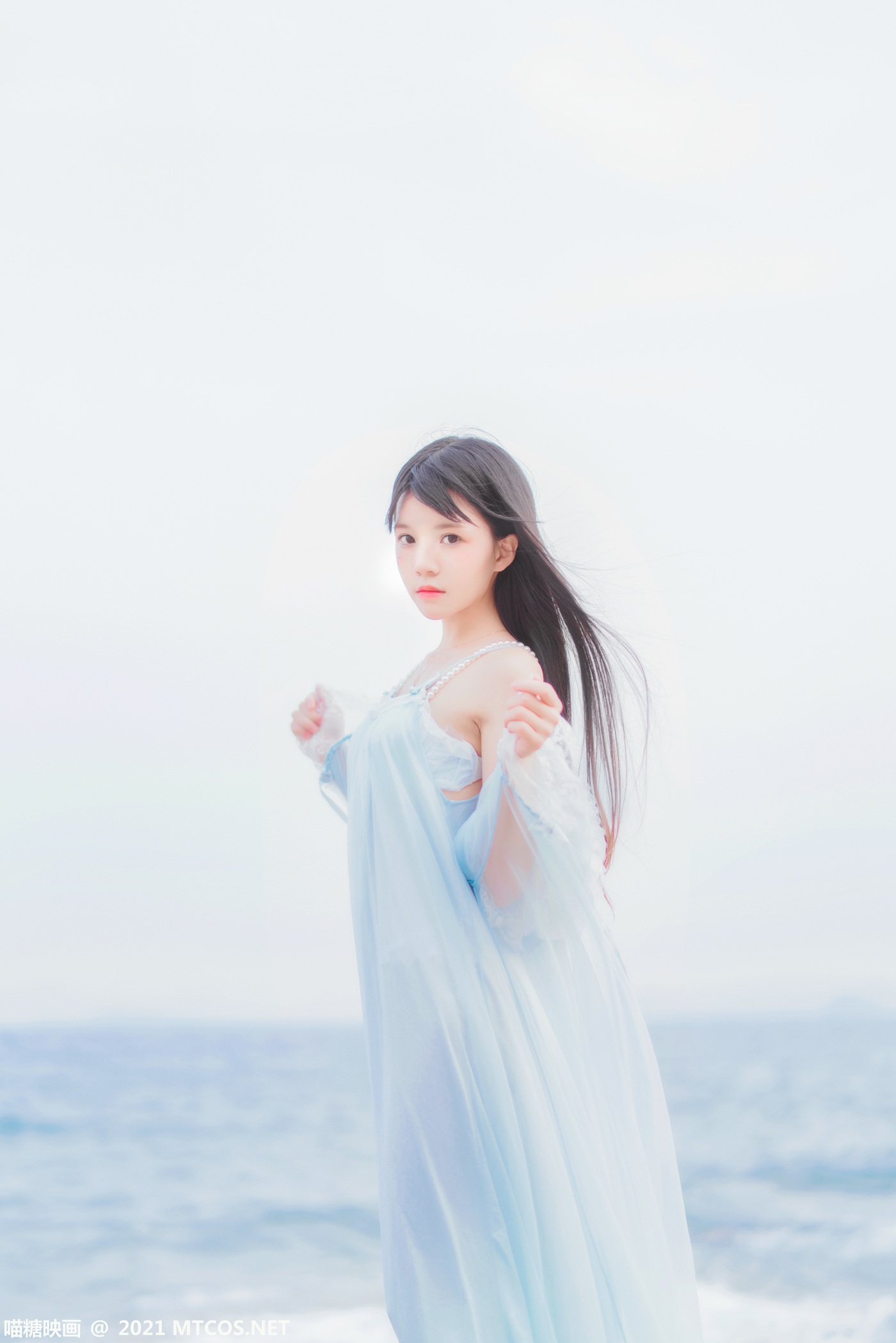 图片[18]-[喵糖映画]VOL.380 海边长裙[20P] – 速更版-美库