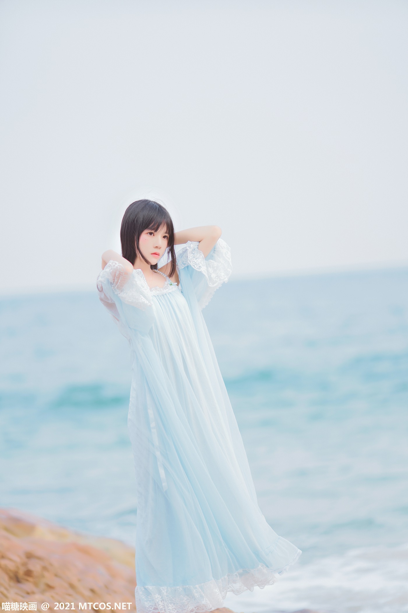图片[20]-[喵糖映画]VOL.380 海边长裙[20P] – 速更版-美库