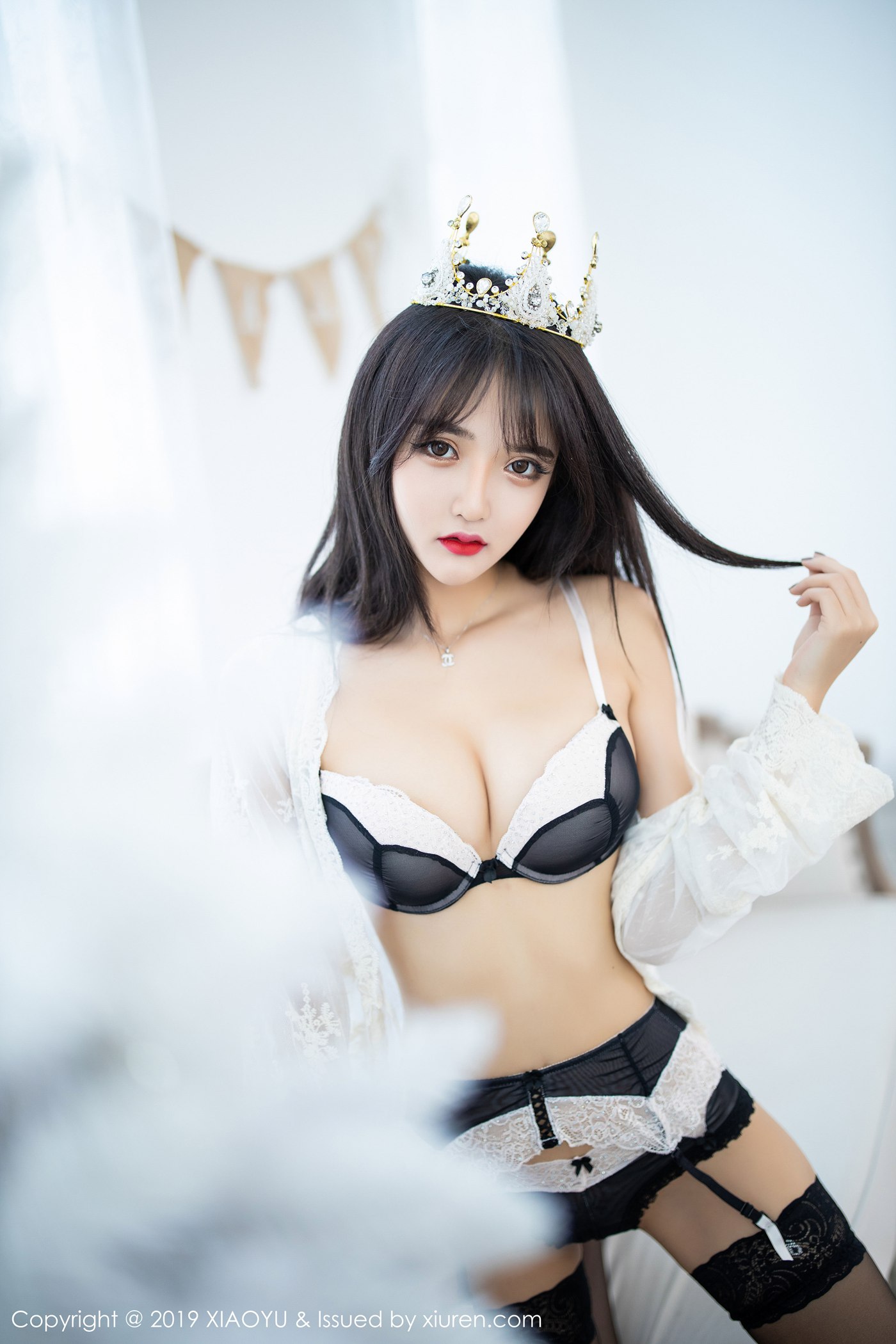 图片[95]-[XIAOYU语画界]YU20191225VOL0222 2019.12.25 VOL.222 圣诞黑丝诱惑 Miko酱吖[110+1P] – 速更版-美库