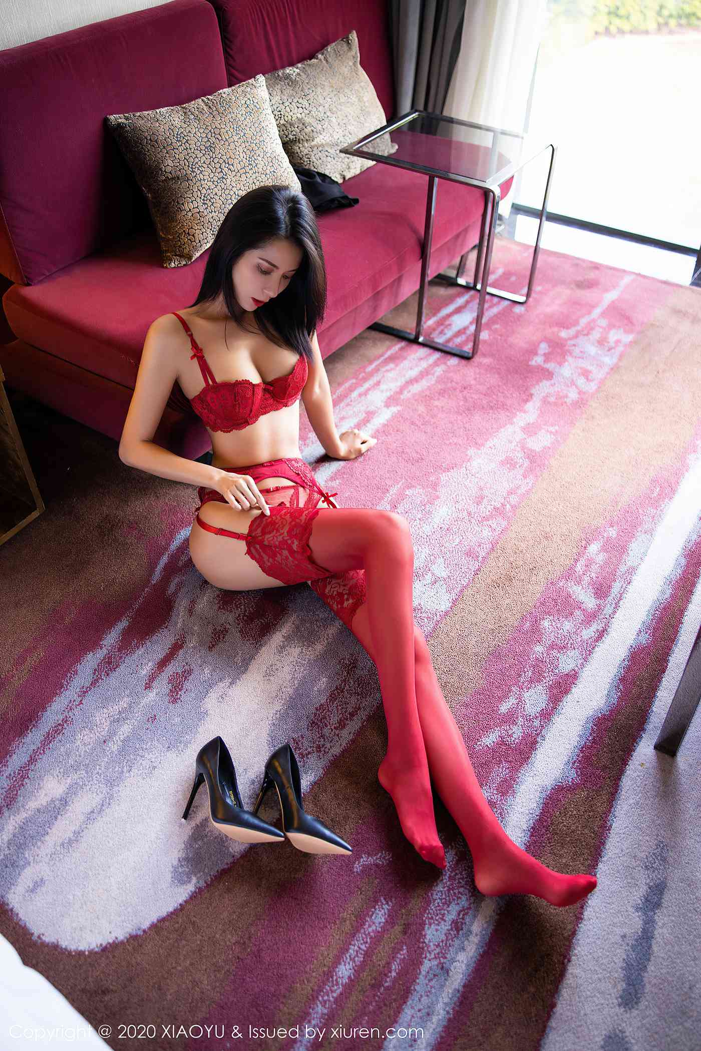 图片[31]-[XIAOYU语画界]YU20200629VOL0315 2020.06.29 VOL.315 carry 红色吊袜高跟[75+1P] – 速更版-美库