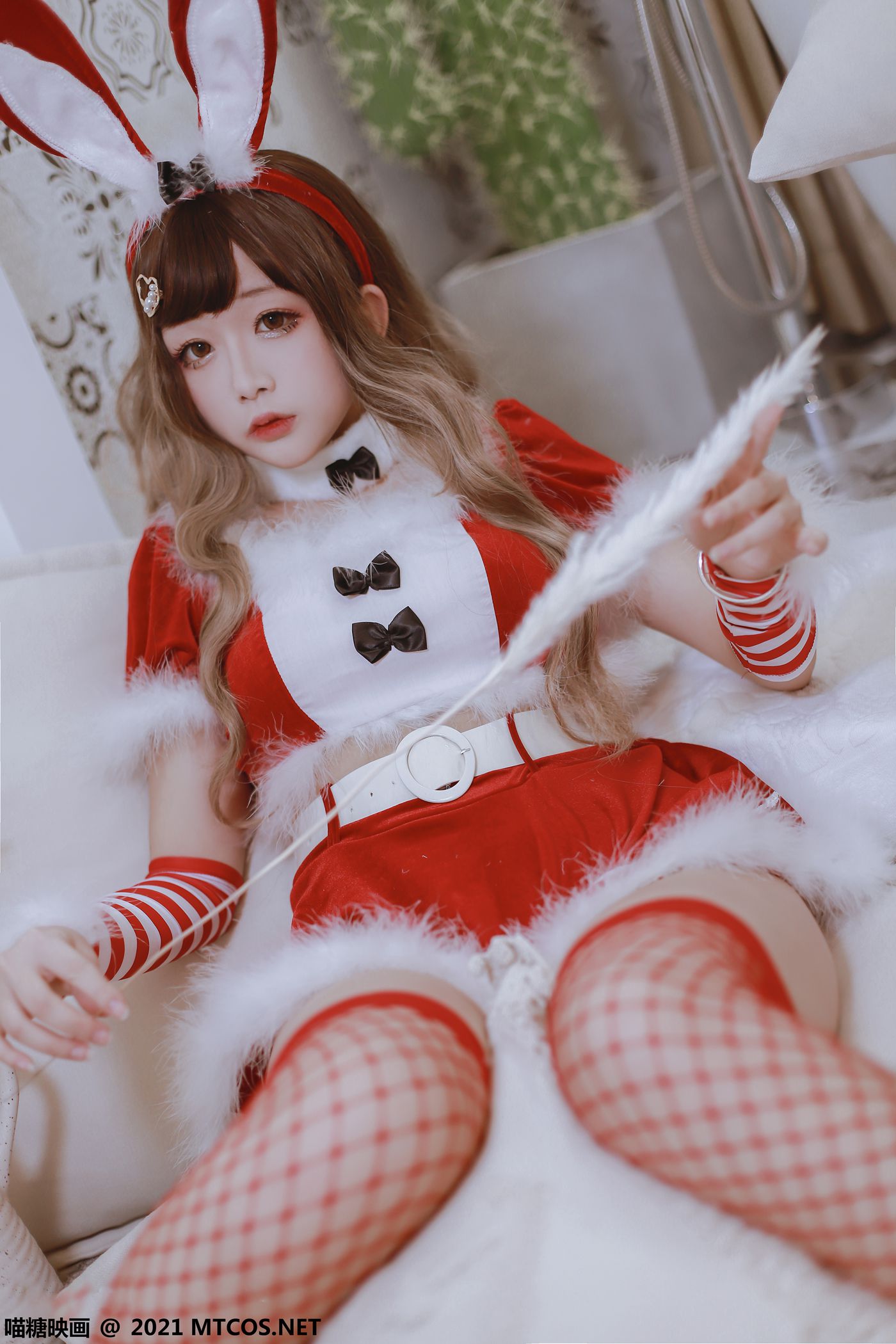 图片[34]-[喵糖映画]VOL.389 红色兔子[33P] – 速更版-美库