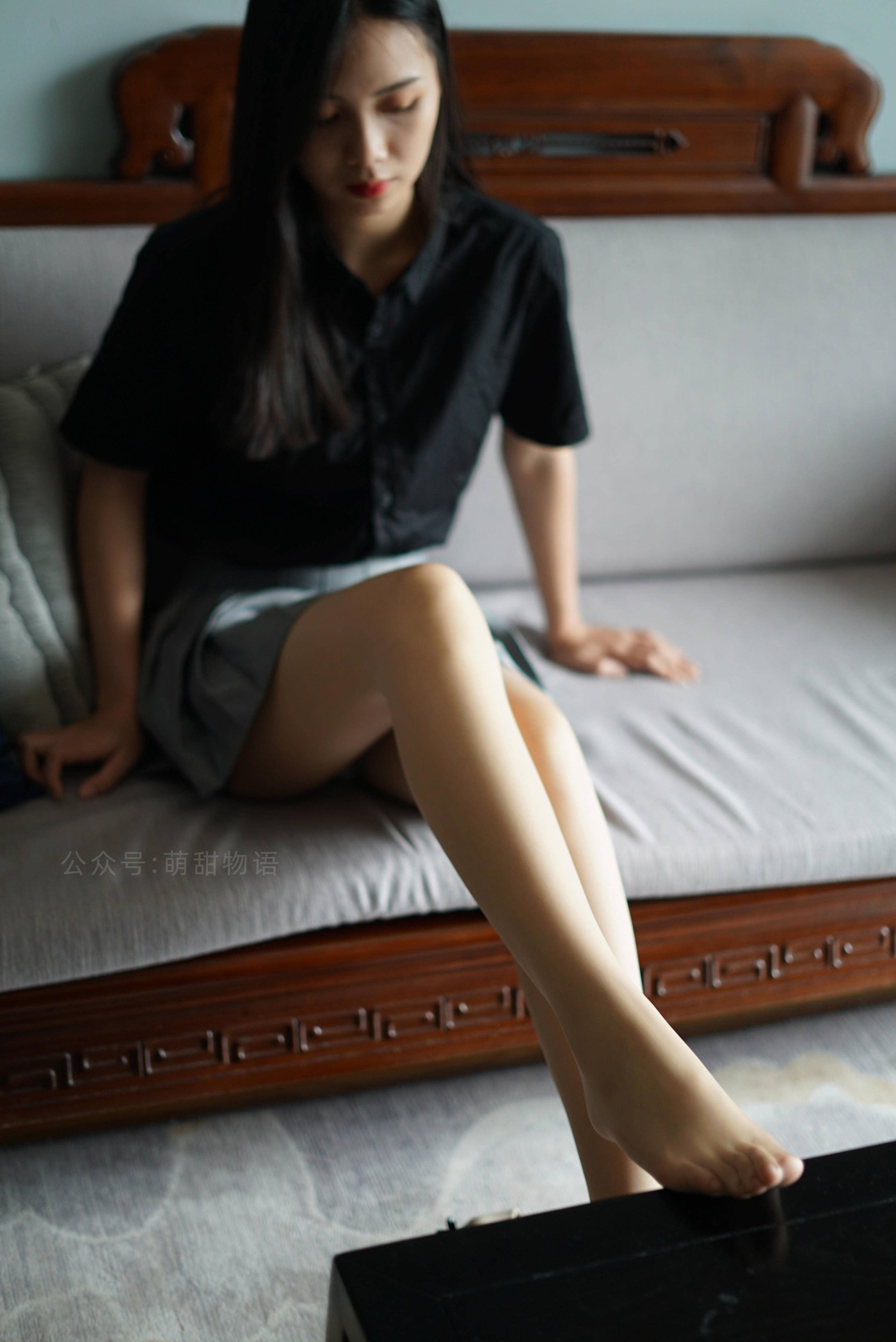 图片[10]-[萌甜物语]XM121《短裙黑衬衣-小苏》[96P] – 速更版-美库