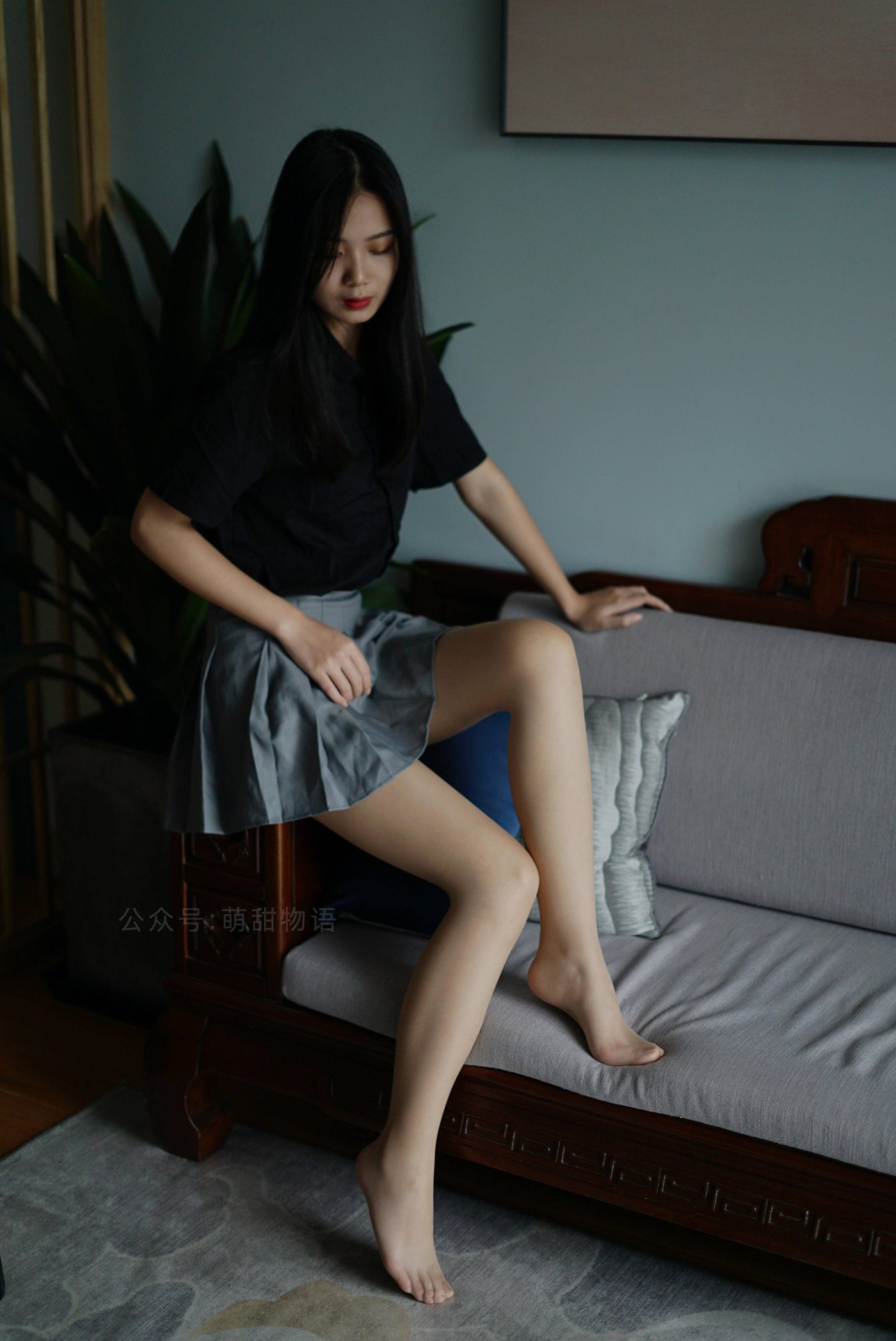 图片[48]-[萌甜物语]XM121《短裙黑衬衣-小苏》[96P] – 速更版-美库