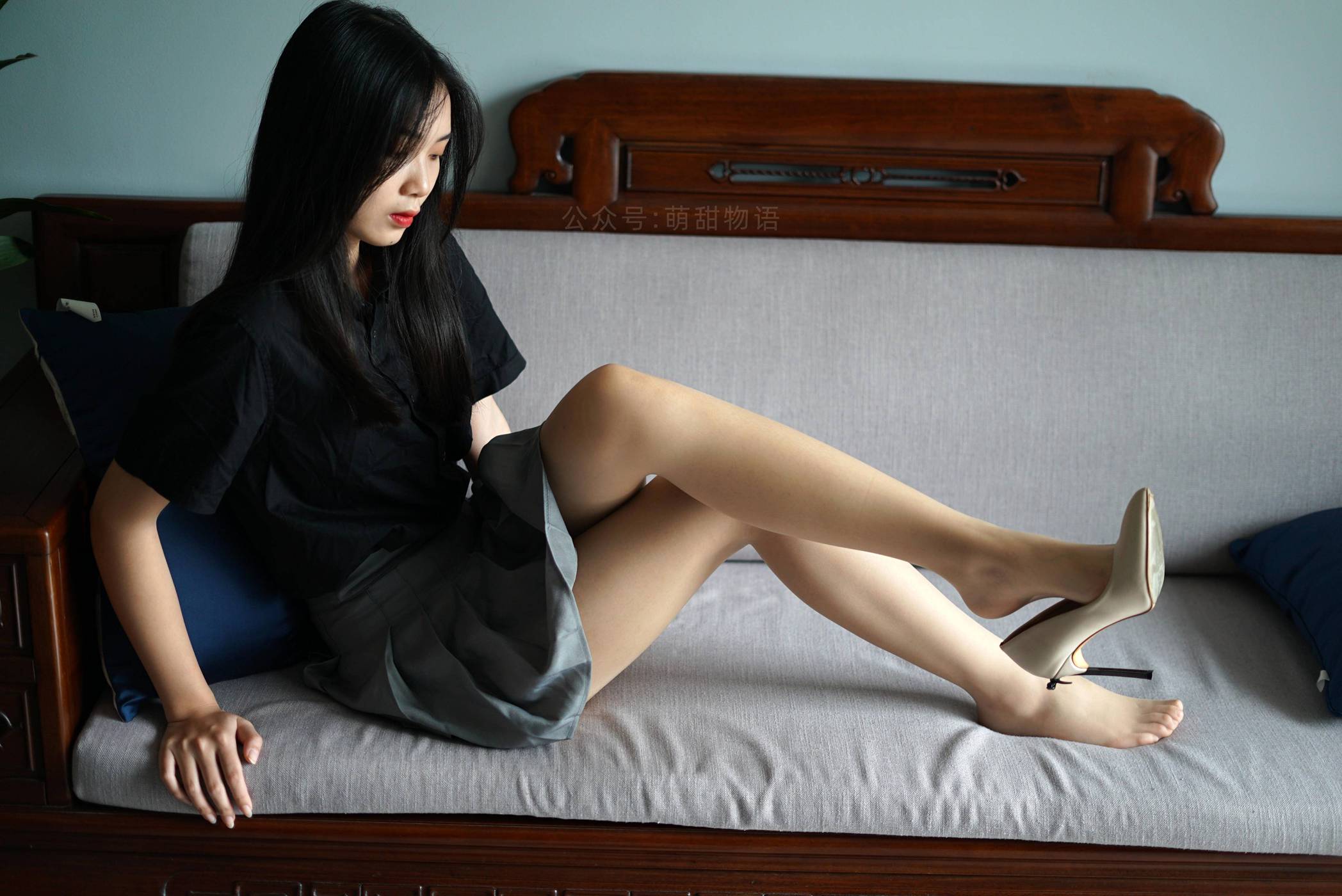 图片[71]-[萌甜物语]XM121《短裙黑衬衣-小苏》[96P] – 速更版-美库