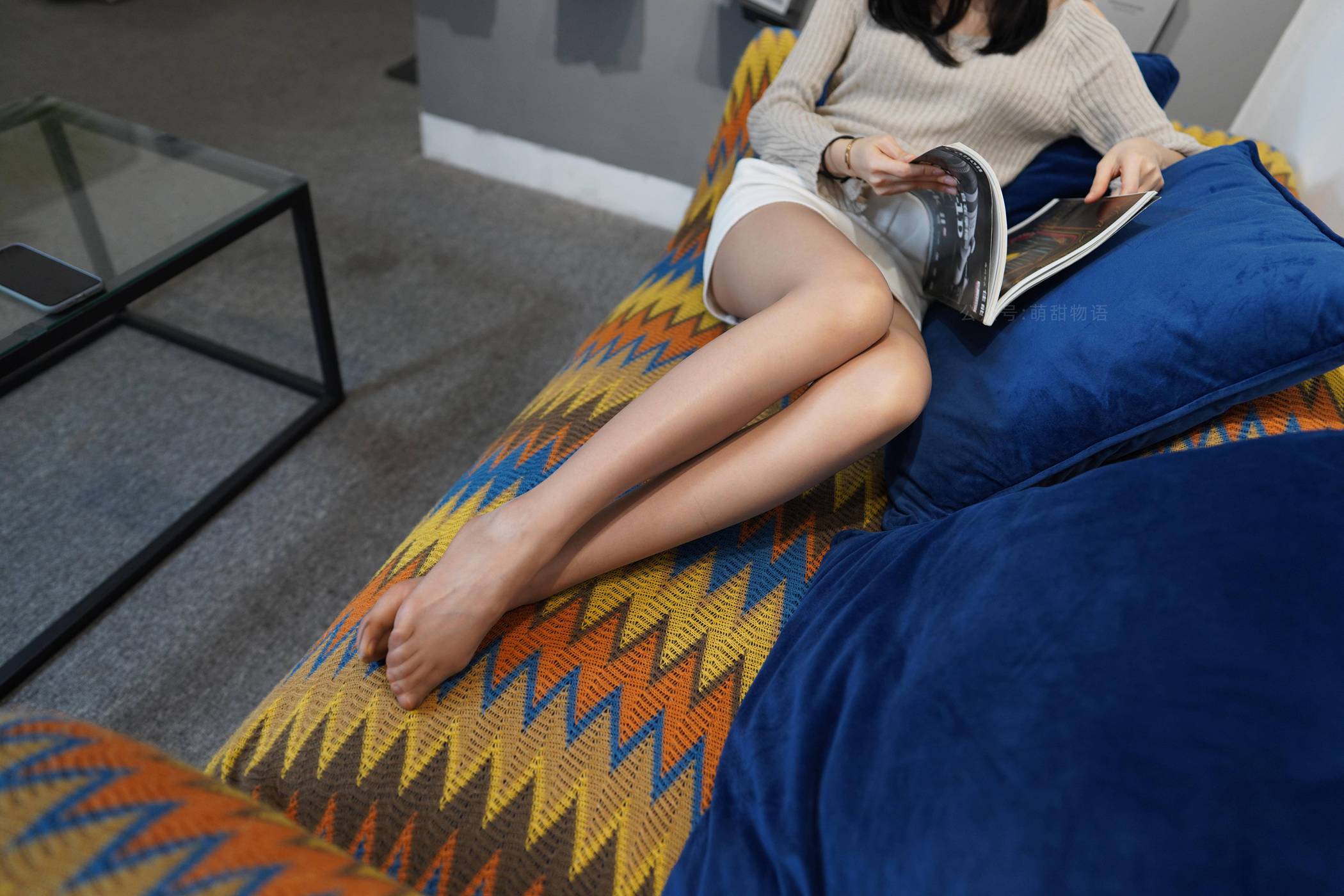 图片[16]-[萌甜物语]XM125《文静阅读装-腿腿》[89P] – 速更版-美库