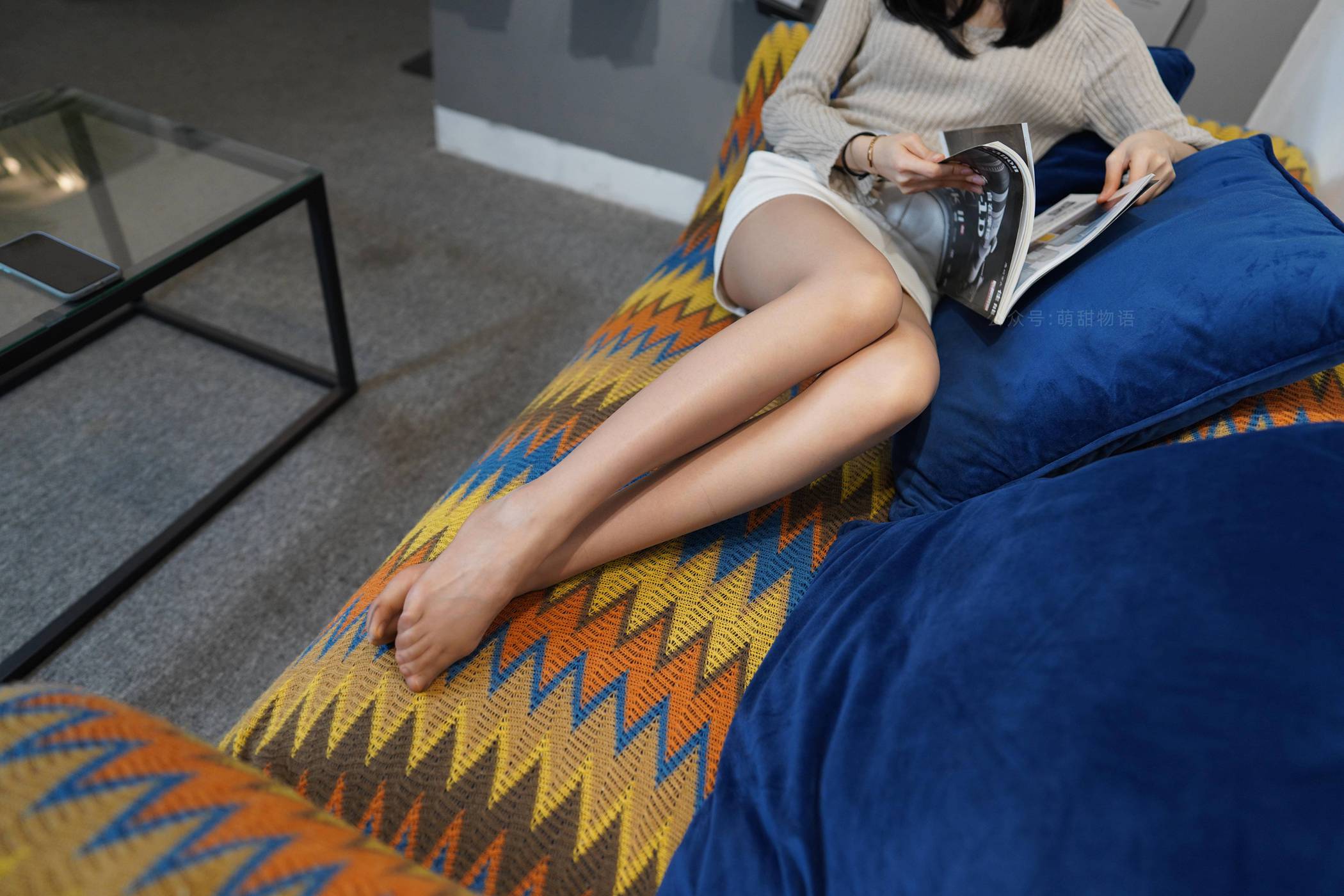 图片[17]-[萌甜物语]XM125《文静阅读装-腿腿》[89P] – 速更版-美库