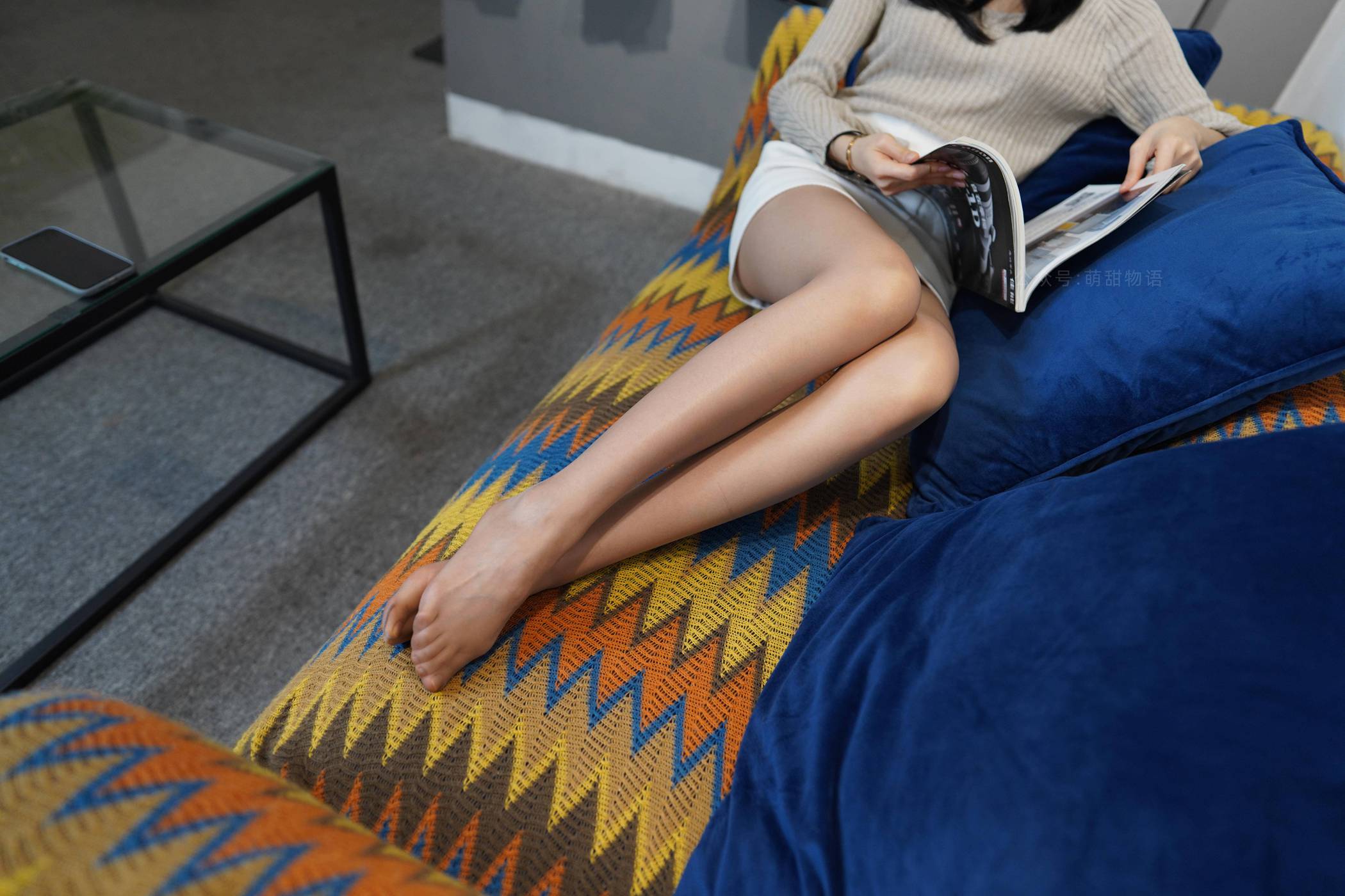 图片[18]-[萌甜物语]XM125《文静阅读装-腿腿》[89P] – 速更版-美库