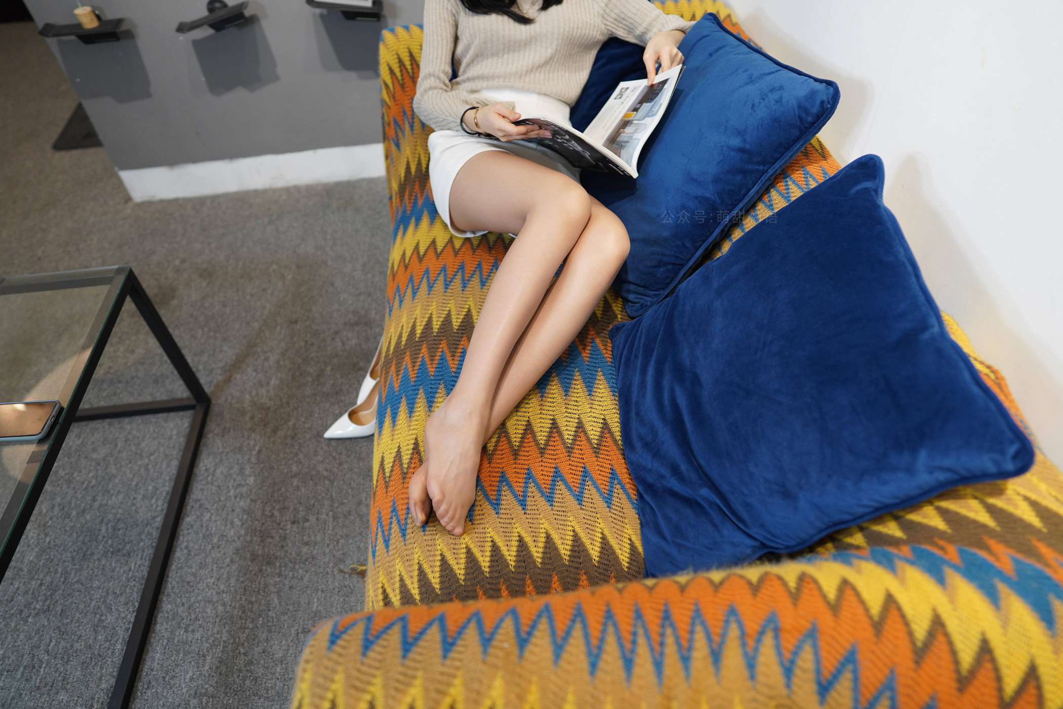 图片[19]-[萌甜物语]XM125《文静阅读装-腿腿》[89P] – 速更版-美库