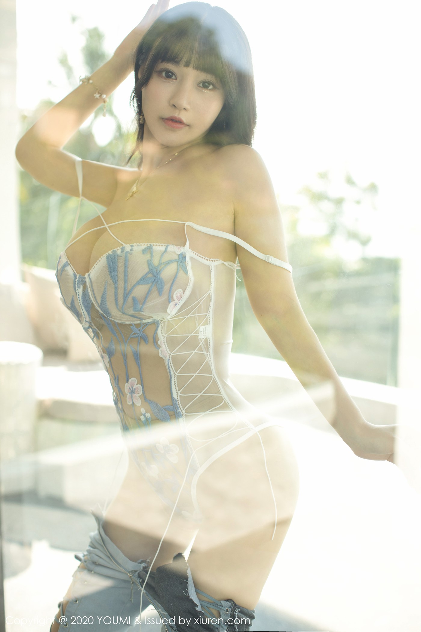 图片[14]-[YouMi尤蜜荟]YMH20200106VOL0400 2020.01.06 VOL.400 性感牛仔裤与精致镂空内衣诱惑 朱可儿Flower[59+1P] – 速更版-美库