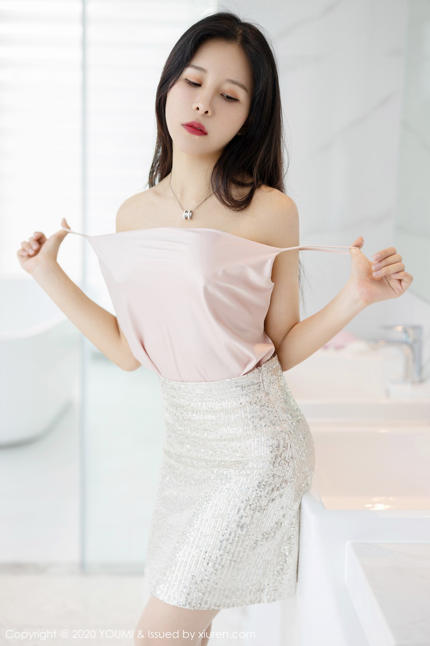 图片[72]-[YouMi尤蜜荟]YMH20200506VOL0465 2020.05.06 VOL.465 粉色的吊裙与朦胧丝 奥莉[86+1P] – 速更版-美库