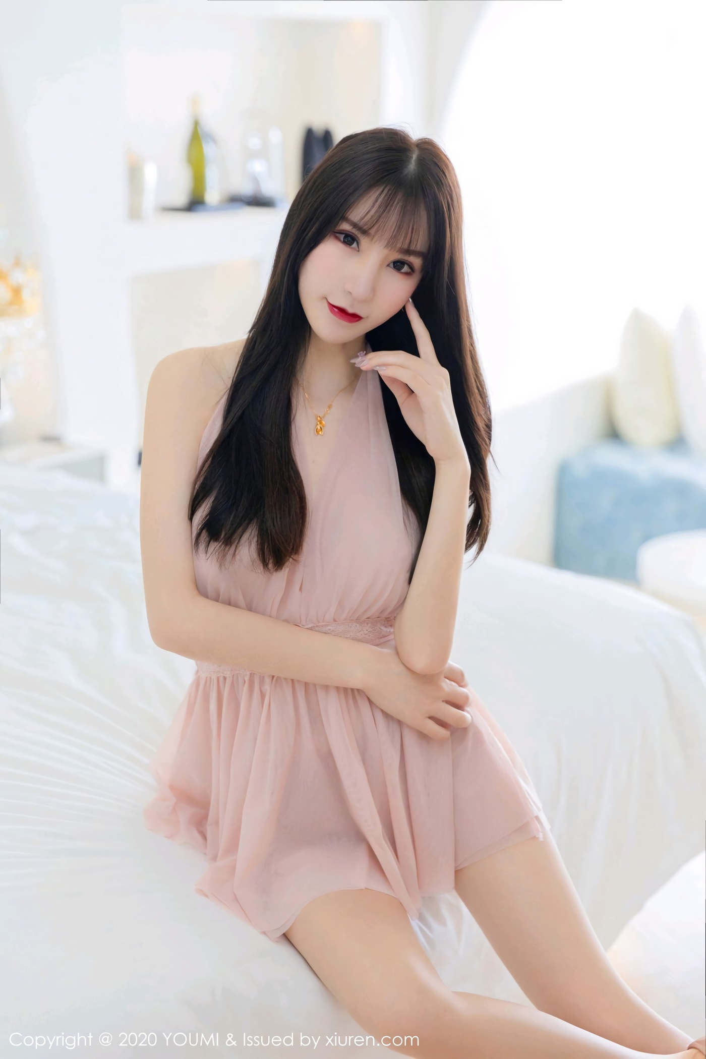 图片[14]-[YouMi尤蜜荟]YMH20200717VOL0488 2020.07.17 VOL.488 粉红色的轻纱吊裙 周于希Sandy[68+1P] – 速更版-美库