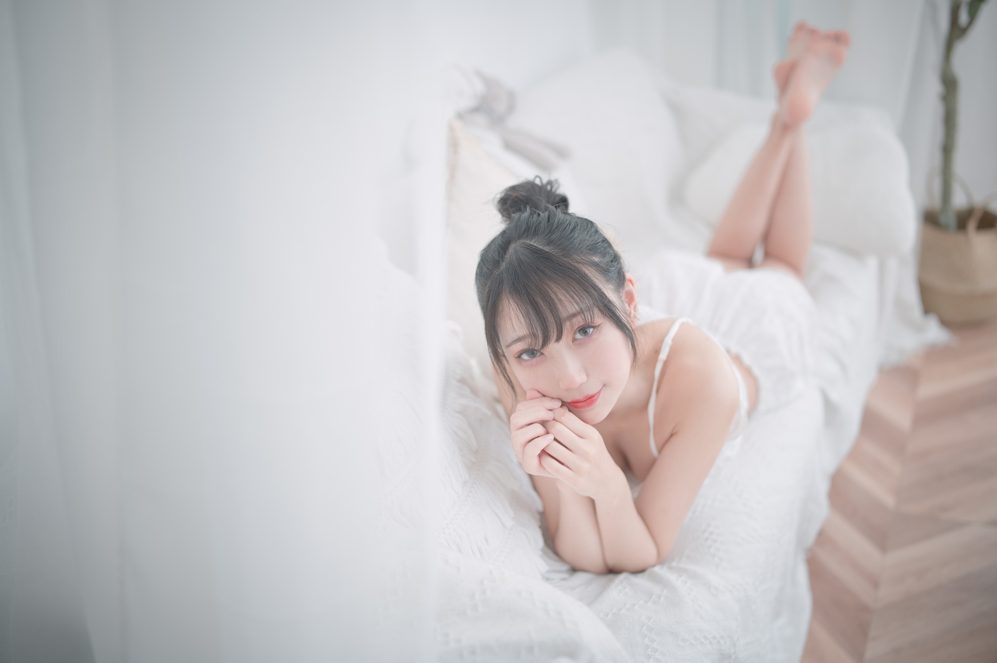 图片[15]-周叽是可爱兔兔 – 白色睡衣[23P] – 速更版-美库