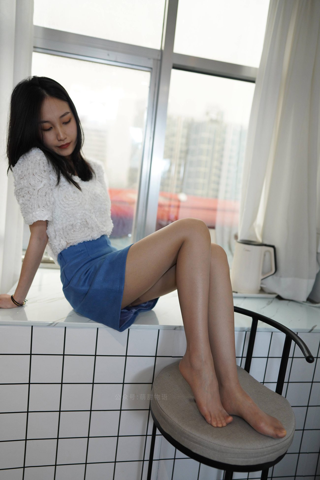 图片[52]-[萌甜物语]XM138《蓝裙OL装-腿腿》[77P] – 速更版-美库