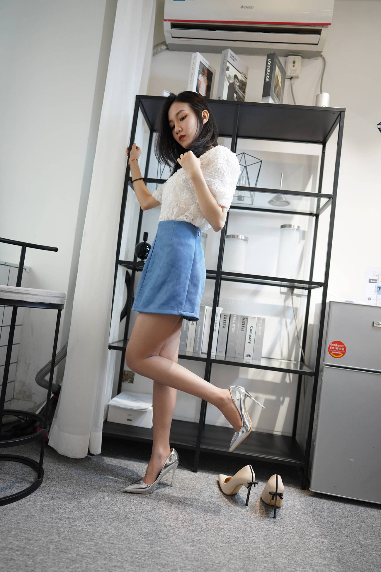 图片[70]-[萌甜物语]XM138《蓝裙OL装-腿腿》[77P] – 速更版-美库