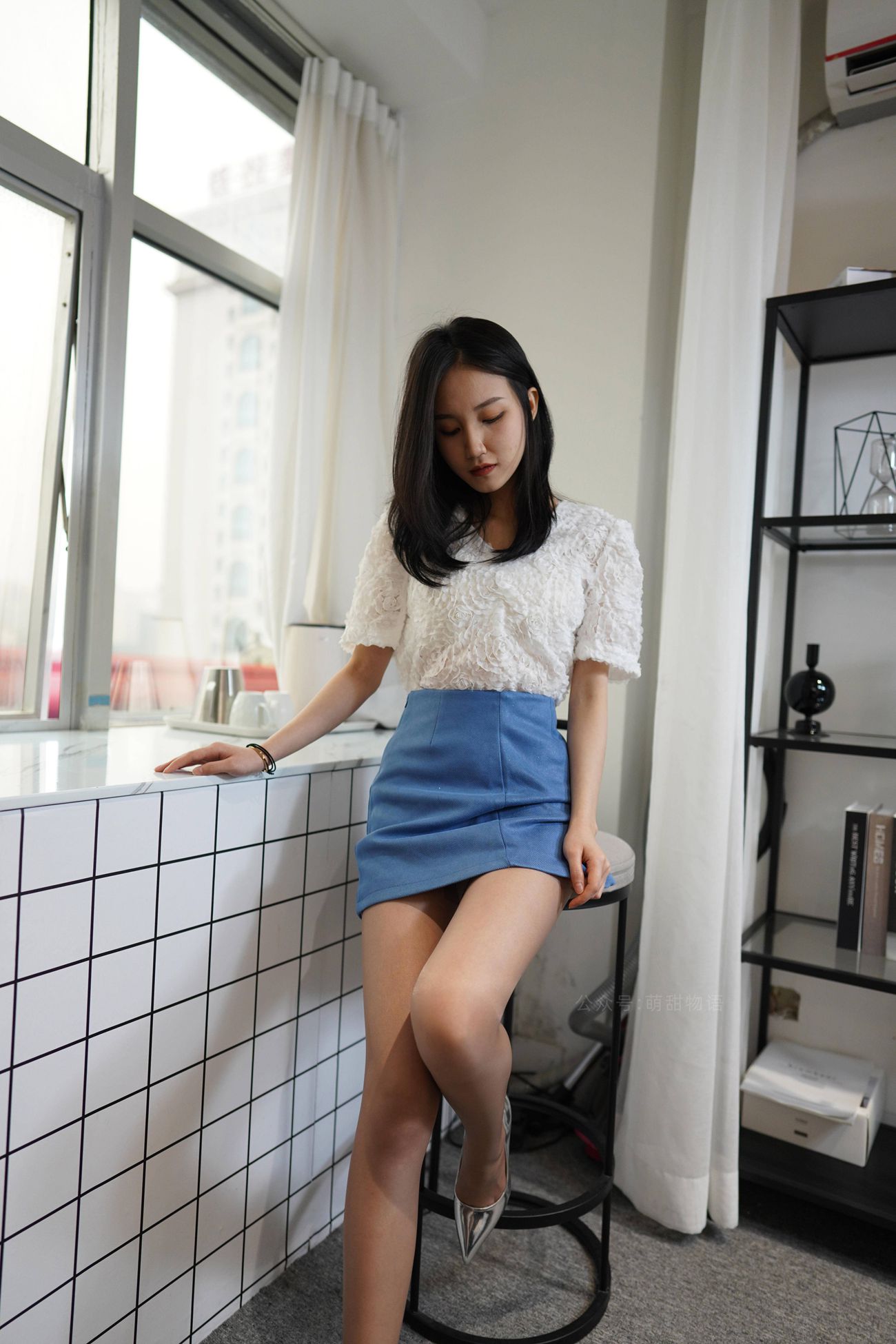 图片[74]-[萌甜物语]XM138《蓝裙OL装-腿腿》[77P] – 速更版-美库