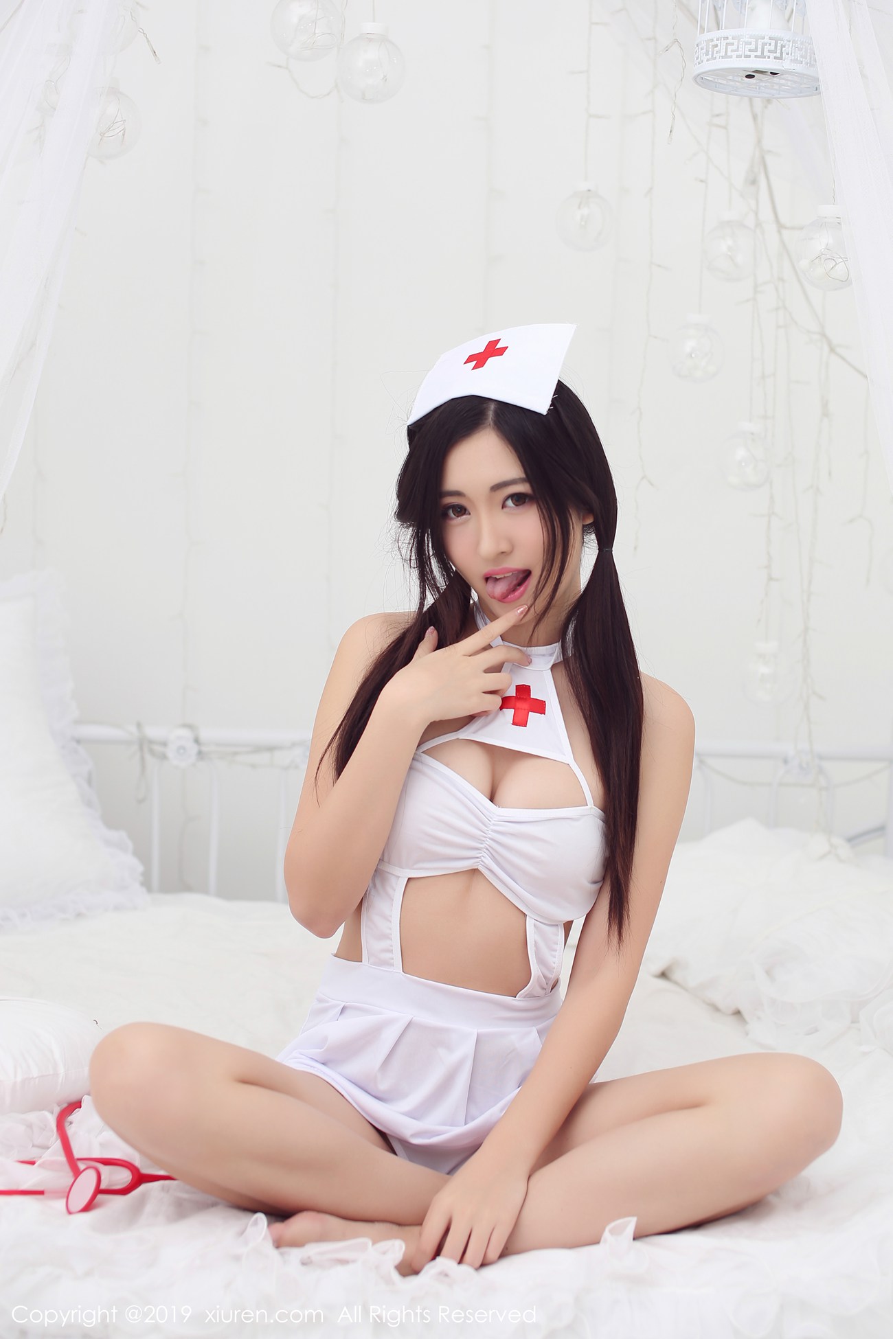 图片[50]-[Xiuren秀人网]XR20190410N01390 2019.04.10 NO.1390 可爱护士+连体包臀黑丝 沈梦瑶 – 速更版-美库