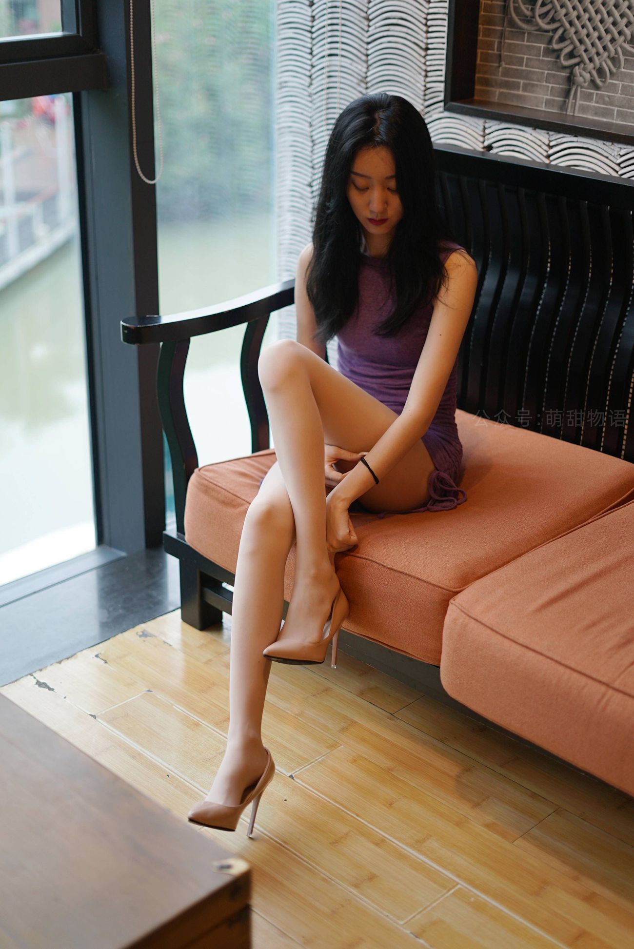 图片[92]-[萌甜物语]XM143《咖啡厅的紫裙仙子-九九》[100P] – 速更版-美库