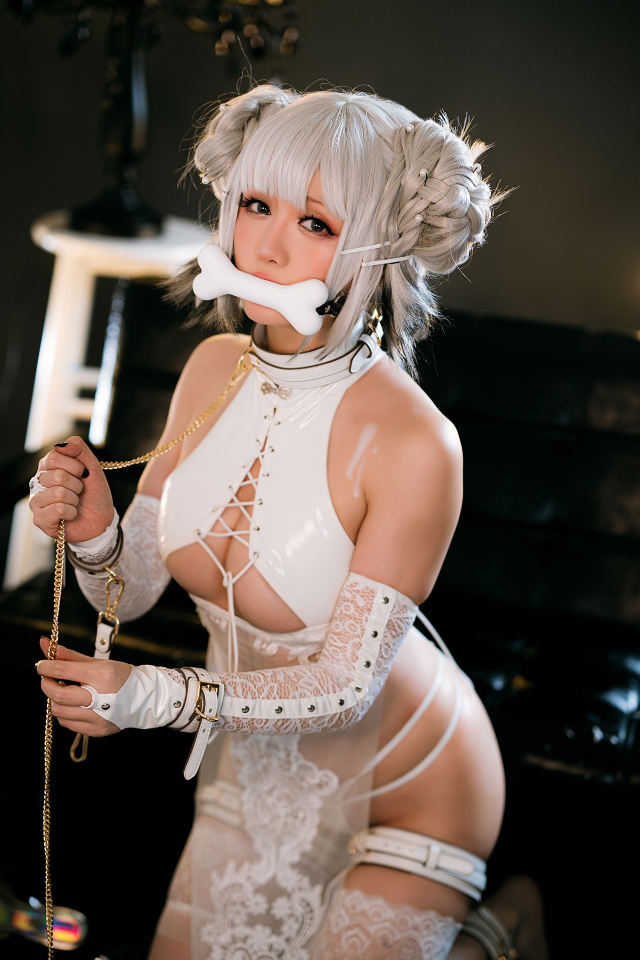 图片[18]-星之迟迟 – 白狗勾 旗袍[90P] – 速更版-美库