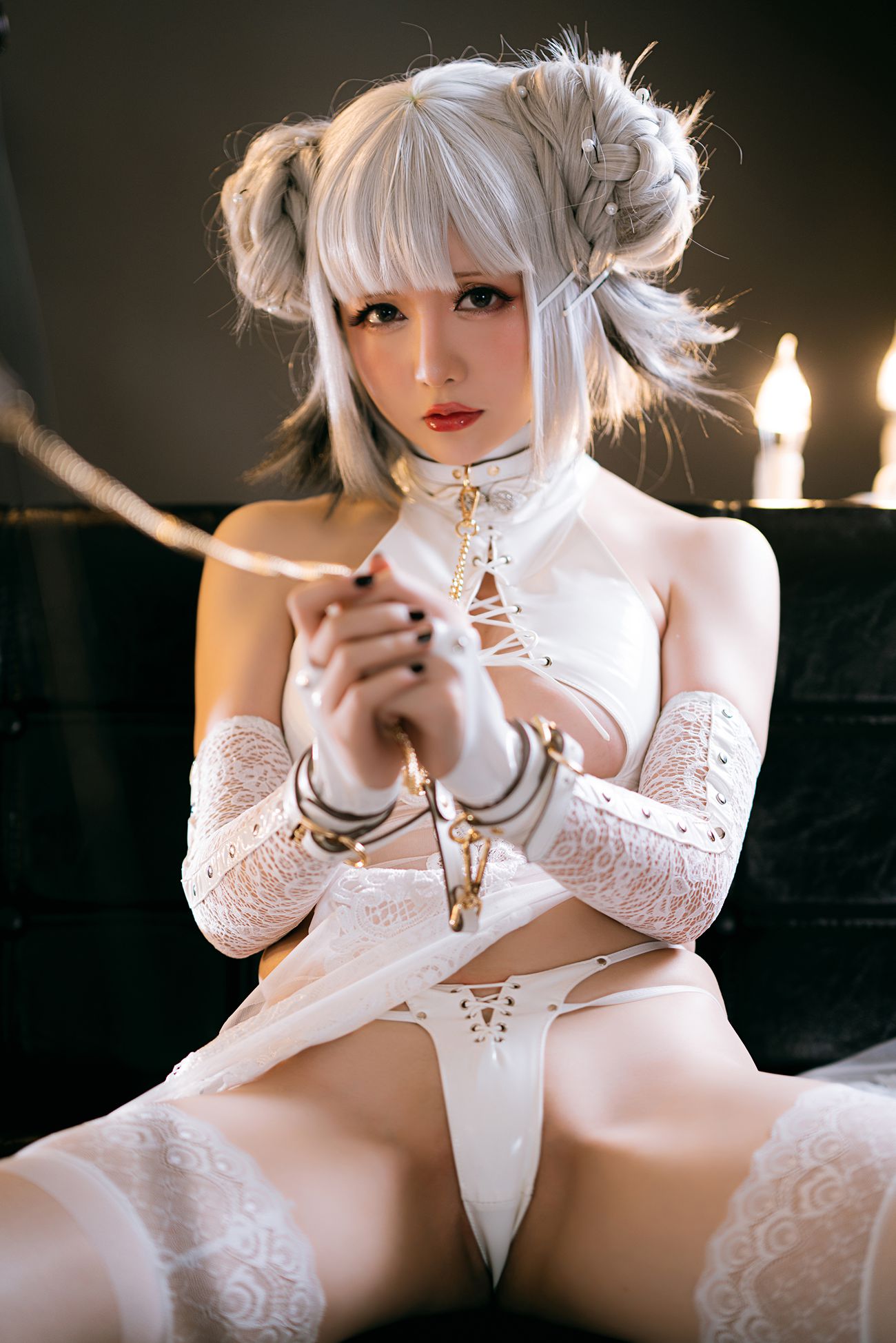 图片[53]-星之迟迟 – 白狗勾 旗袍[90P] – 速更版-美库