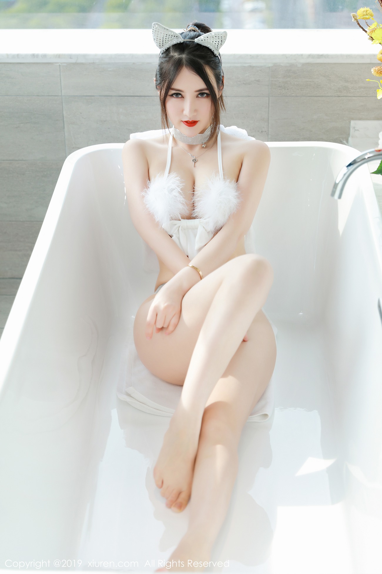 图片[13]-[Xiuren秀人网]XR20190702N01527 2019.07.02 NO.1527 魅惑黑丝与性感猫耳装 诗诗kiki[40+1P] – 速更版-美库