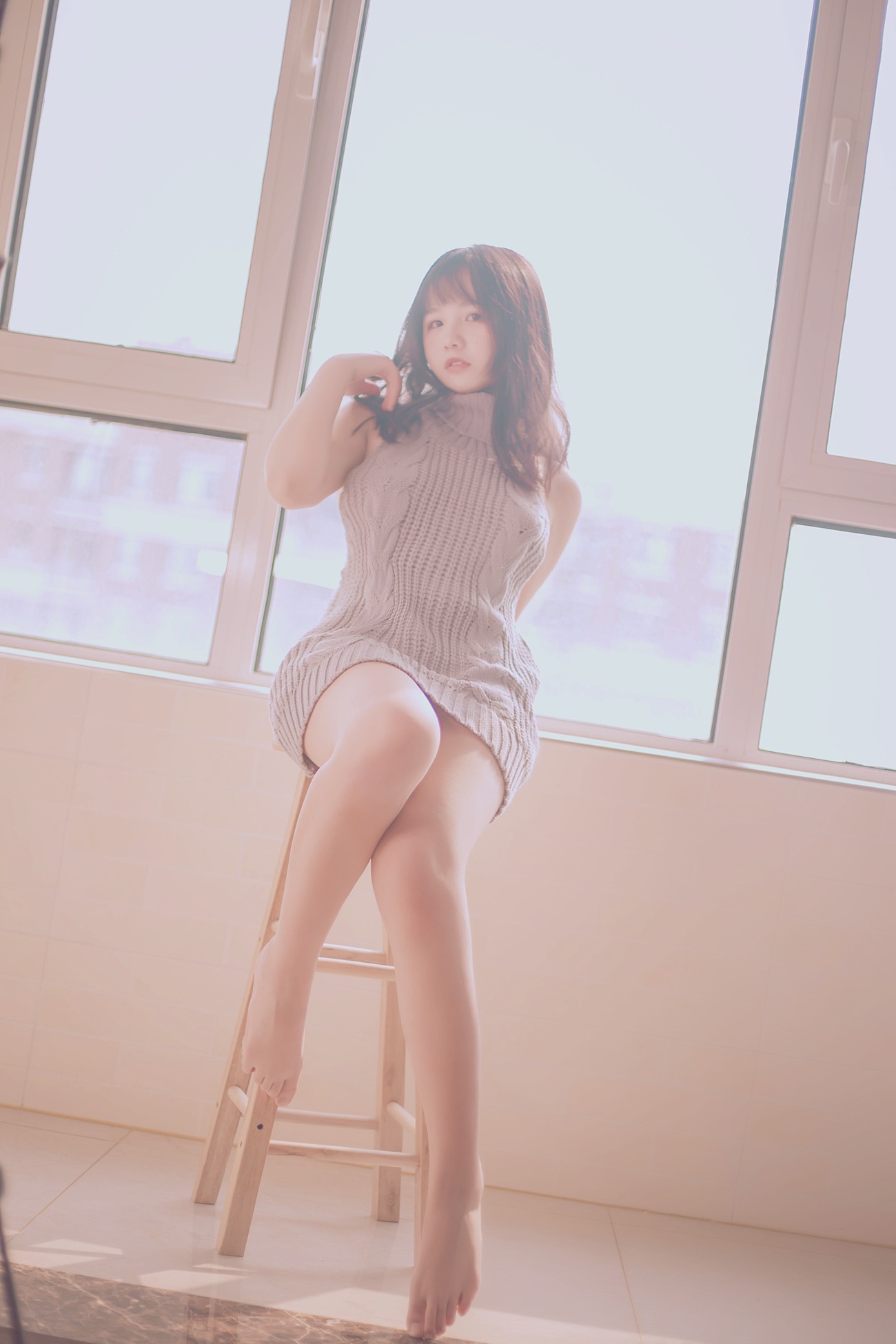 图片[19]-阿半今天很开心 – 露背毛衣[28P] – 速更版-美库