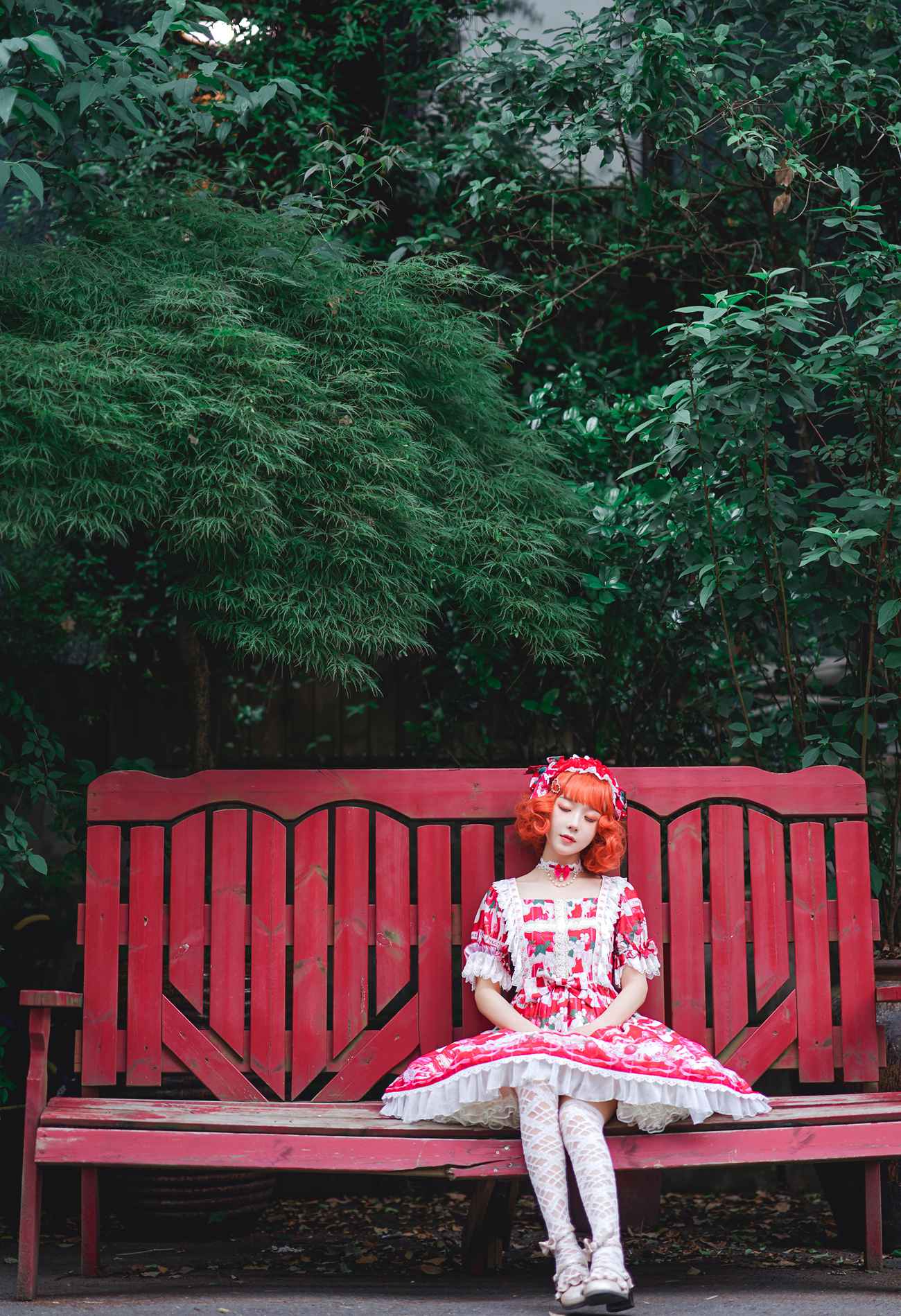 图片[20]-阿包也是兔娘 – lolita红裙2[28P] – 速更版-美库