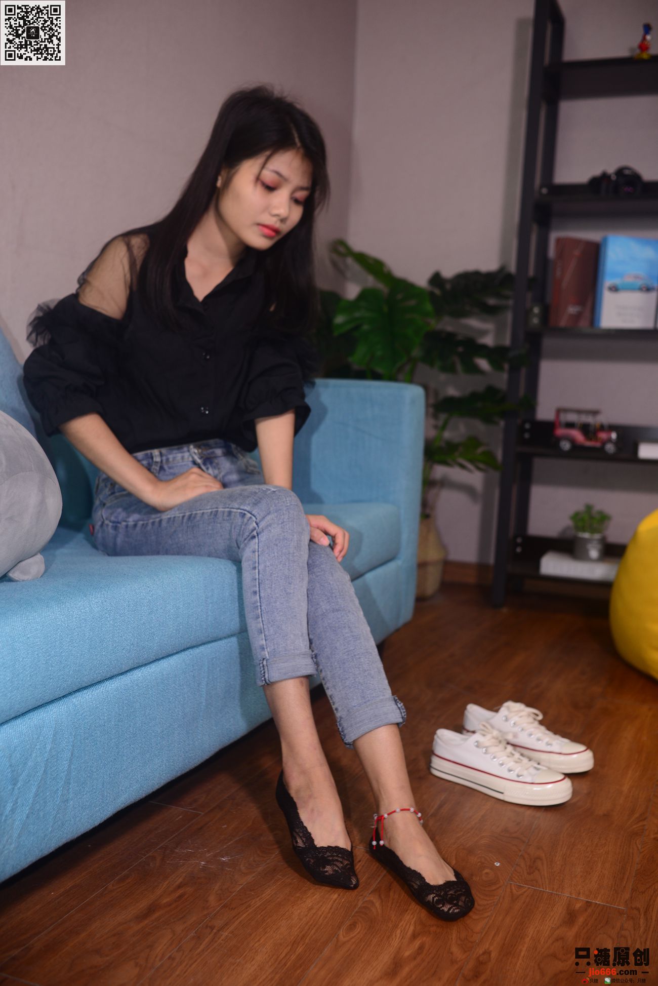 图片[13]-[只糖棉袜] NO.285 谢圆 蝉鸣漏进夏至[143P] – 速更版-美库