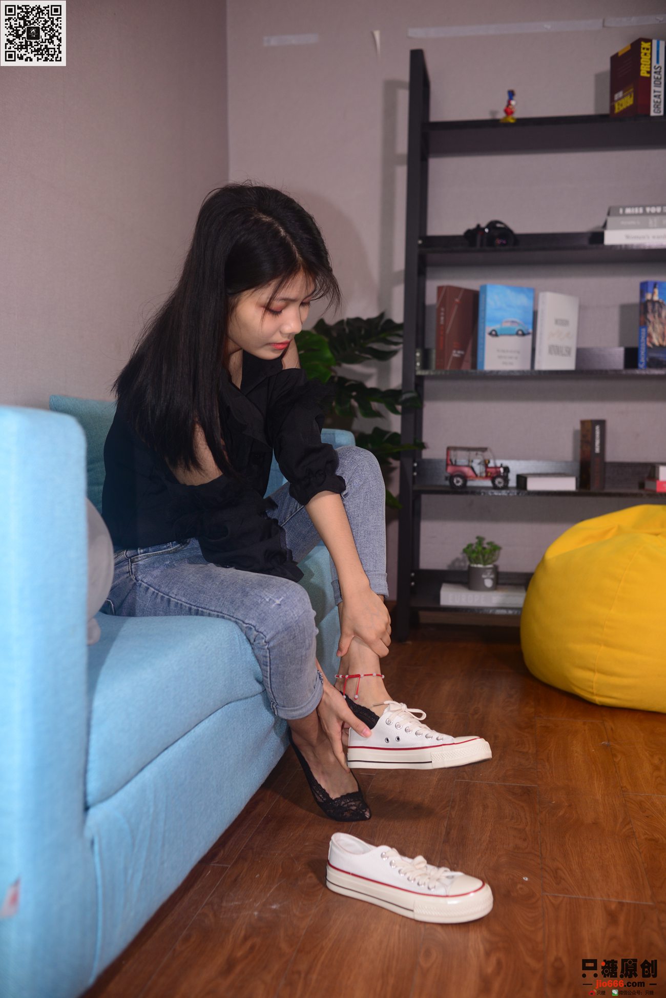 图片[23]-[只糖棉袜] NO.285 谢圆 蝉鸣漏进夏至[143P] – 速更版-美库