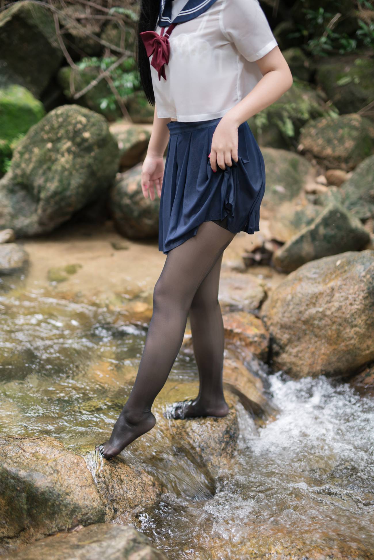 图片[14]-白烨 – 湿身JK水下版[98P] – 速更版-美库