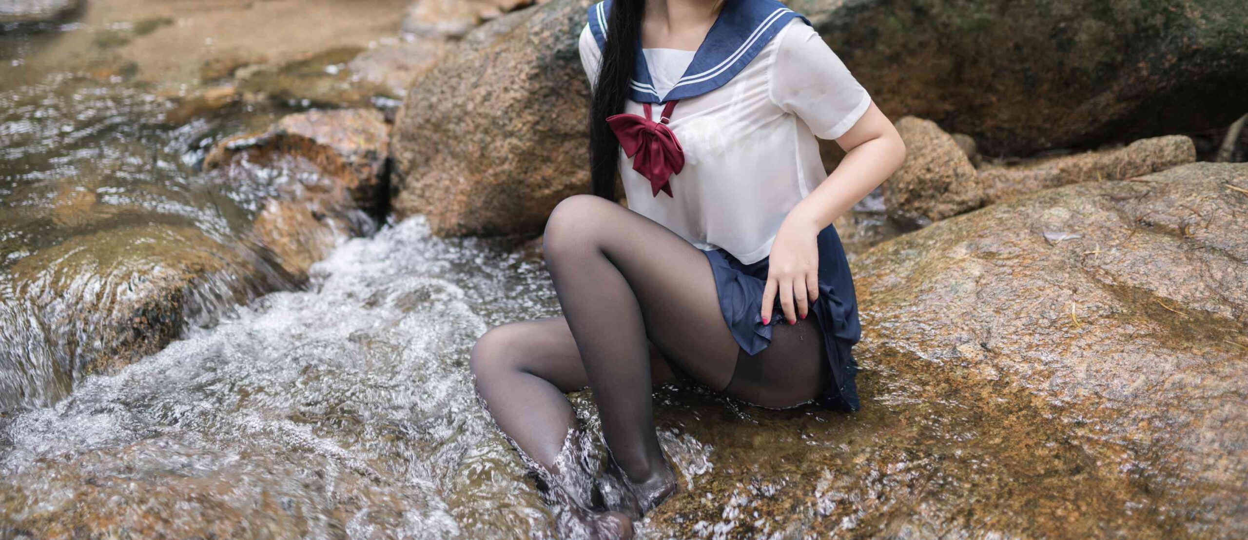 图片[17]-白烨 – 湿身JK水下版[98P] – 速更版-美库