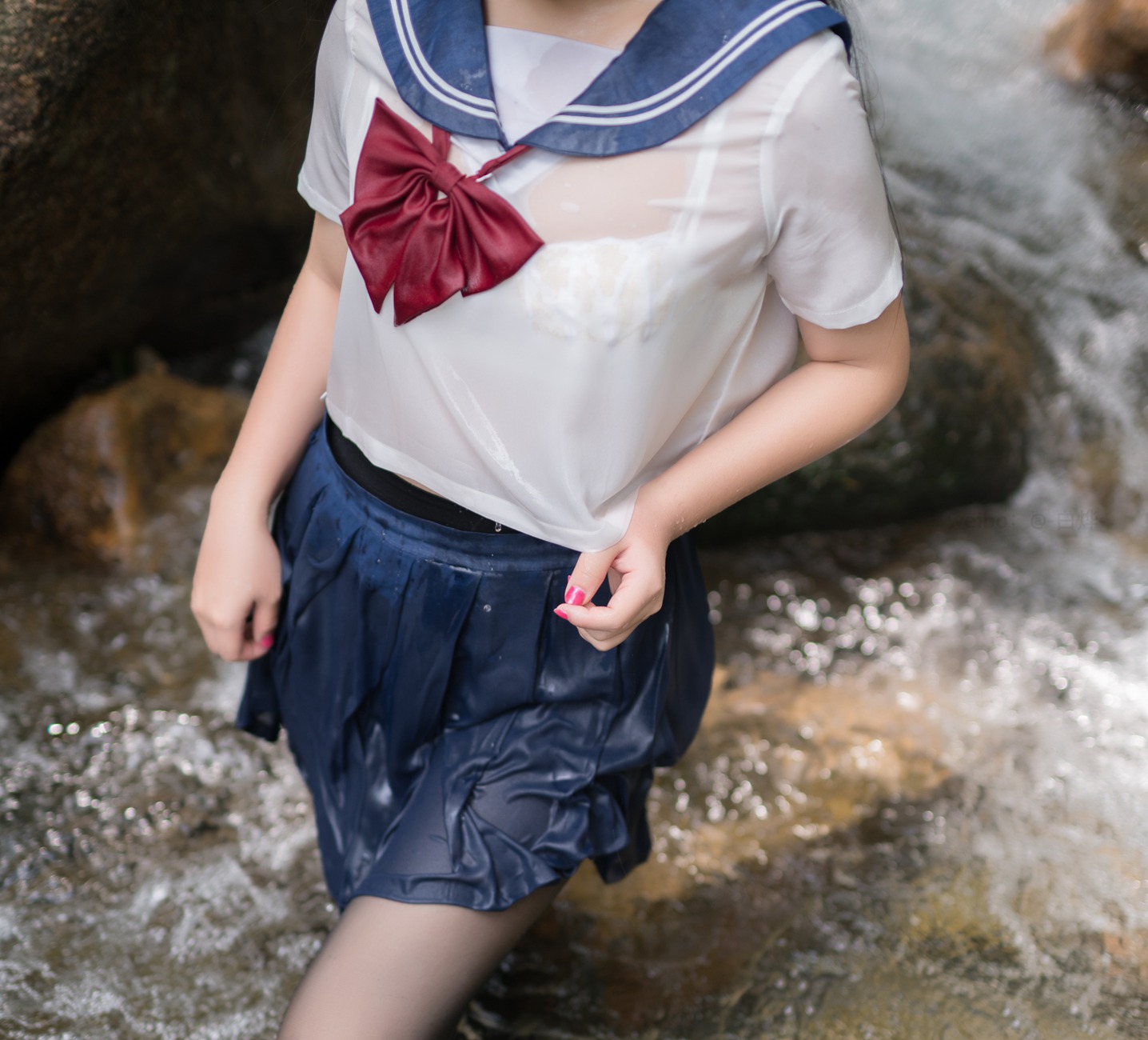 图片[21]-白烨 – 湿身JK水下版[98P] – 速更版-美库