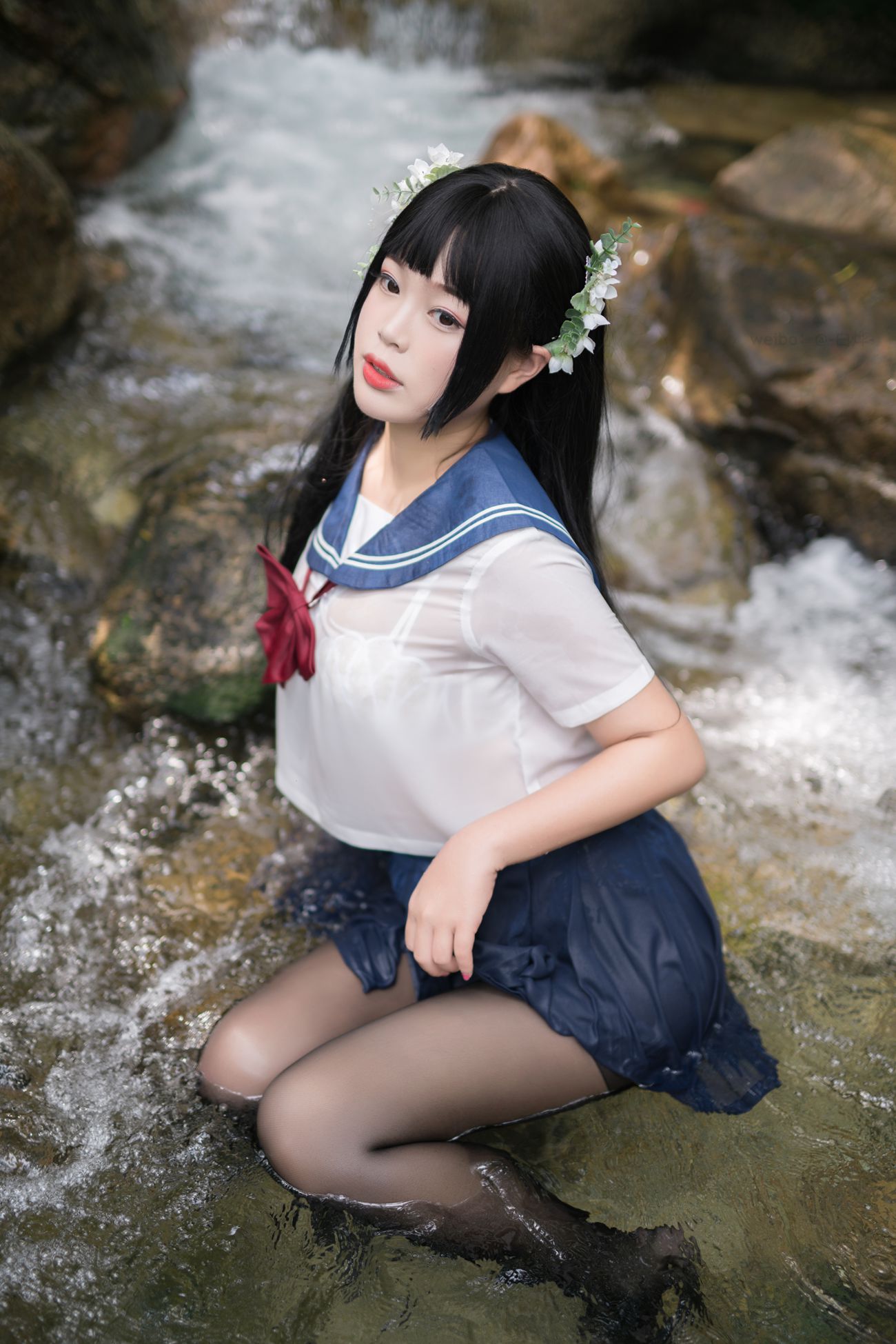 图片[22]-白烨 – 湿身JK水下版[98P] – 速更版-美库