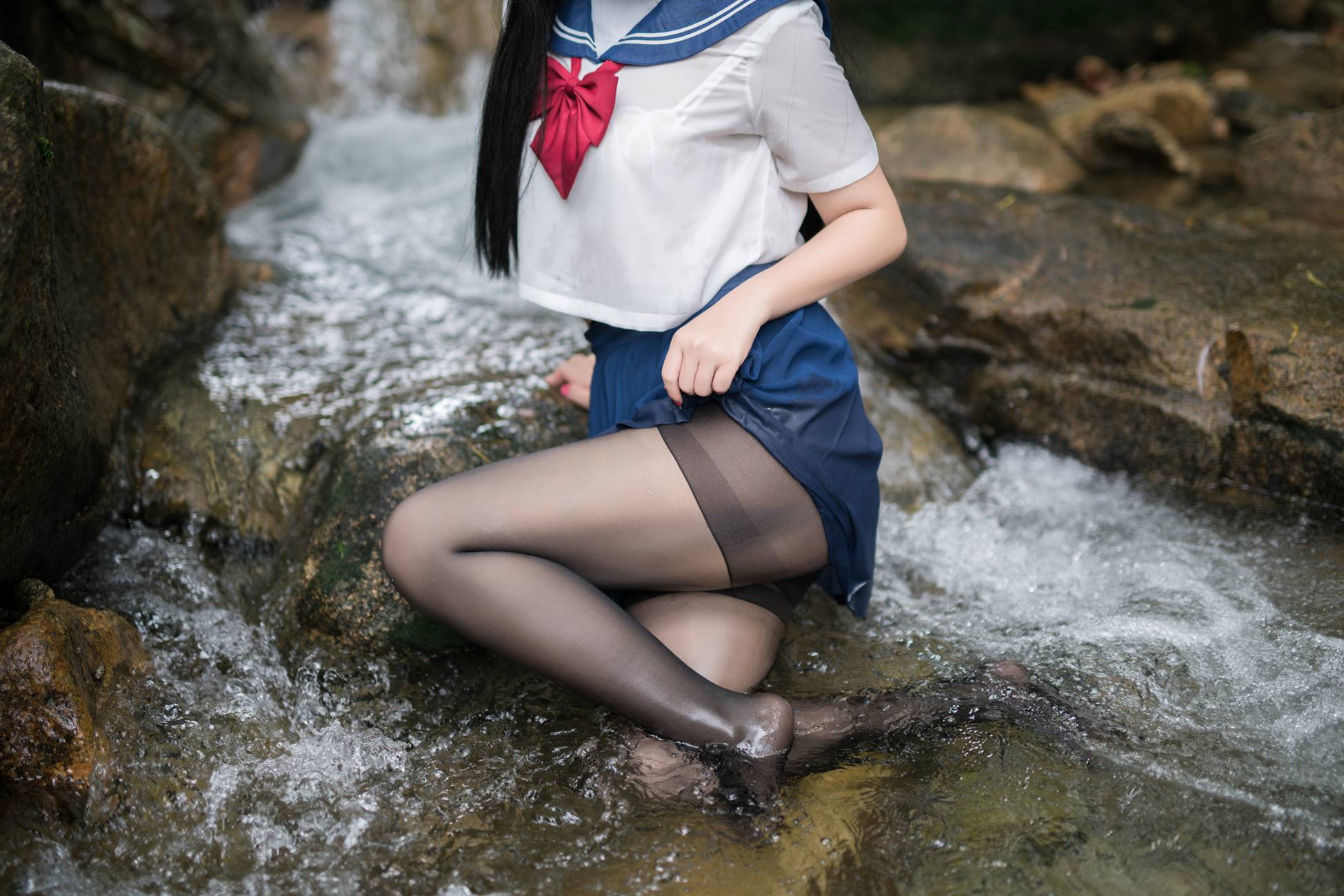 图片[33]-白烨 – 湿身JK水下版[98P] – 速更版-美库