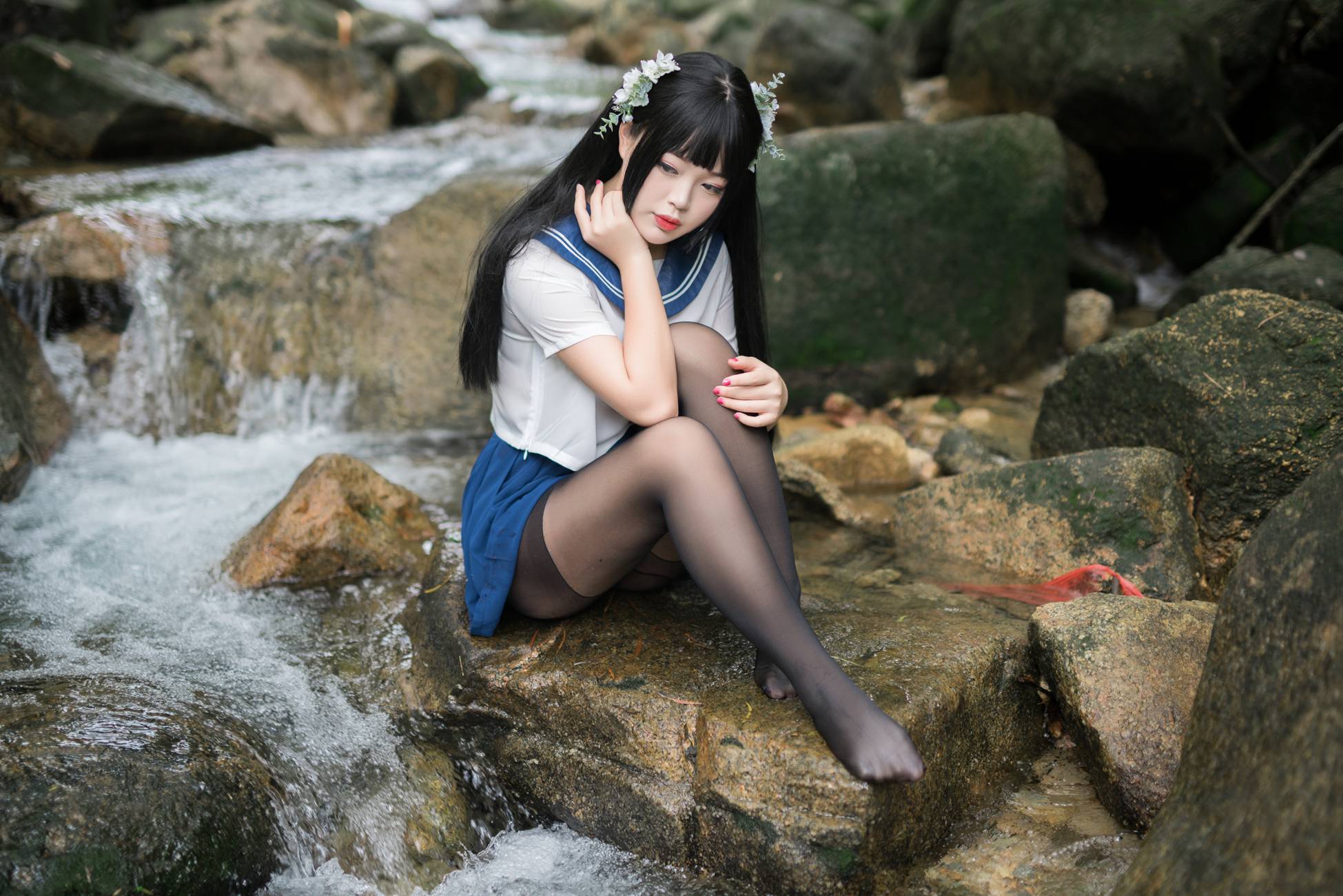 图片[44]-白烨 – 湿身JK水下版[98P] – 速更版-美库