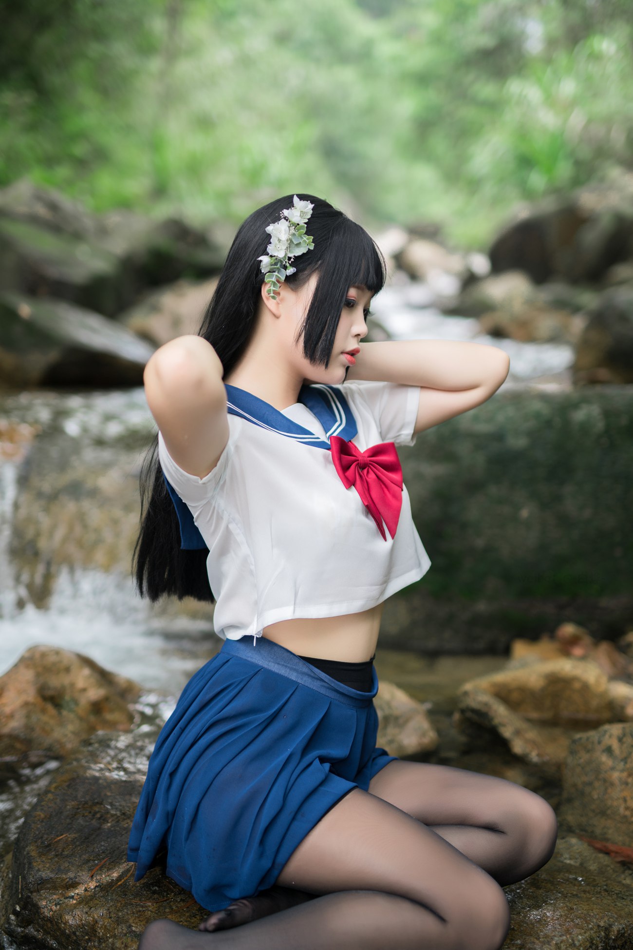 图片[45]-白烨 – 湿身JK水下版[98P] – 速更版-美库