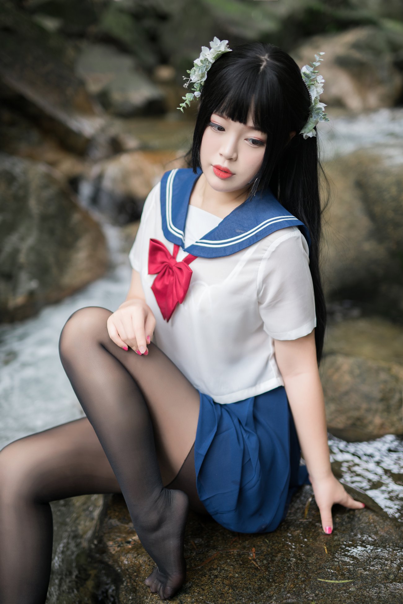 图片[47]-白烨 – 湿身JK水下版[98P] – 速更版-美库