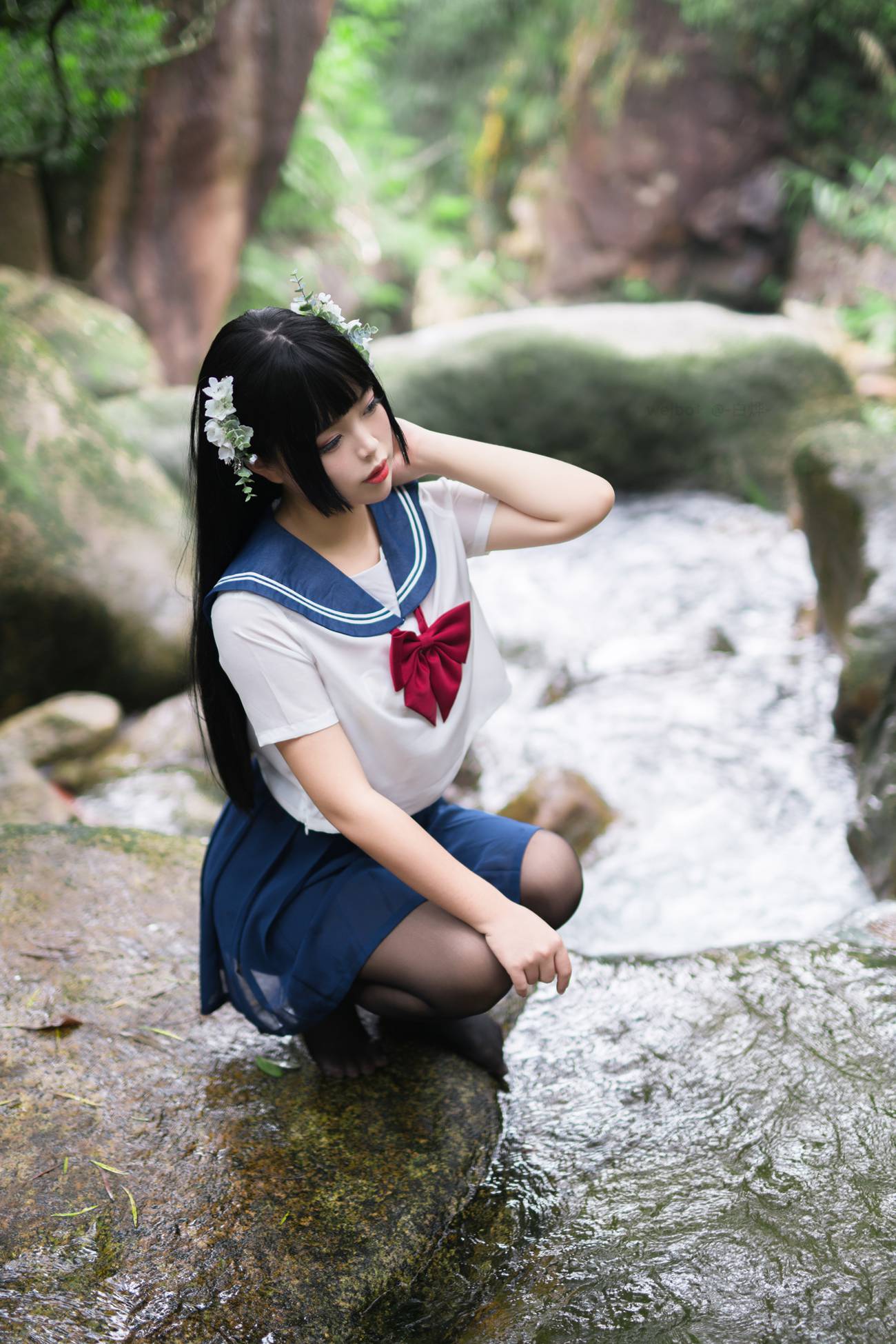 图片[55]-白烨 – 湿身JK水下版[98P] – 速更版-美库