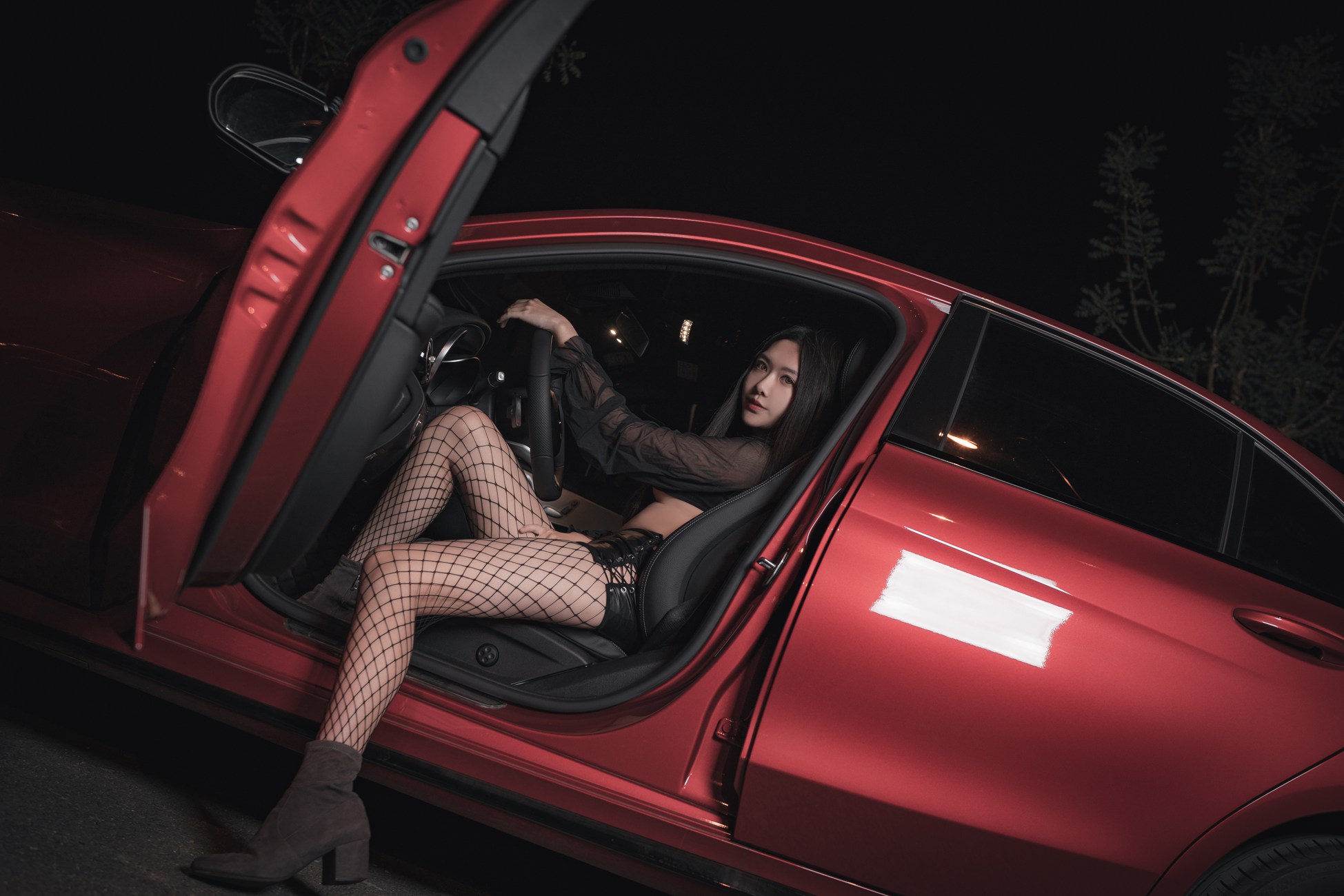 图片[17]-源纱希喵喵喵  香车美人[16P] – 速更版-美库