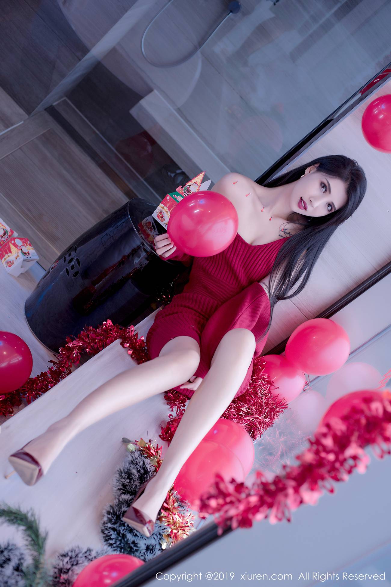 图片[55]-[Xiuren秀人网]XR20191223N01871 2019.12.23 NO.1871 黑色蝴蝶结轻纱圣诞装 葛征Model[81+1P] – 速更版-美库