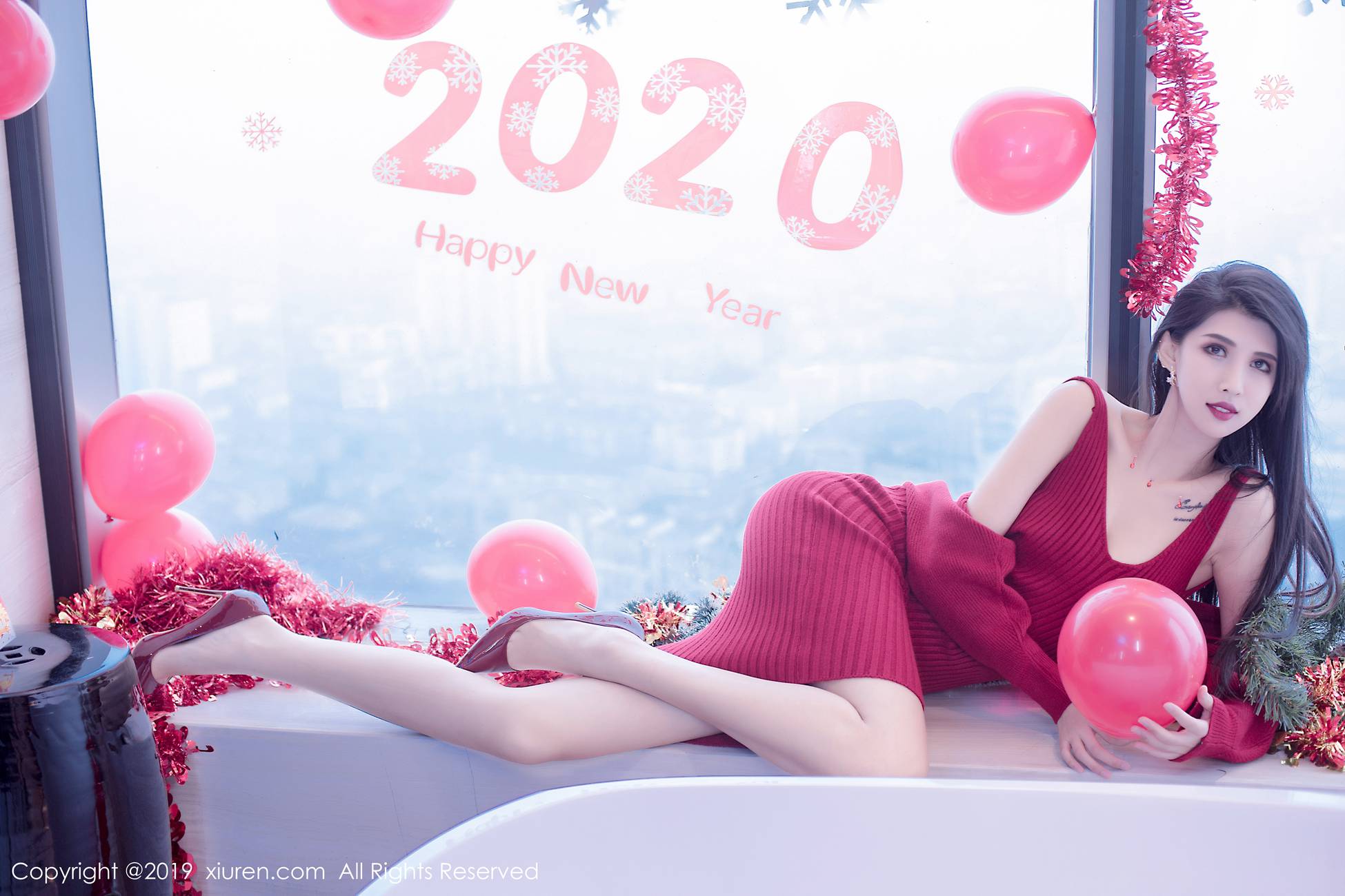 图片[56]-[Xiuren秀人网]XR20191223N01871 2019.12.23 NO.1871 黑色蝴蝶结轻纱圣诞装 葛征Model[81+1P] – 速更版-美库