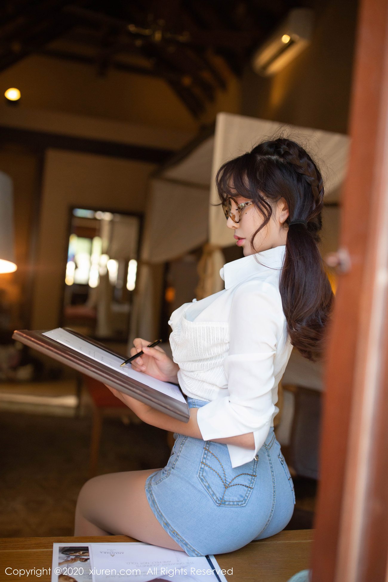 图片[54]-[Xiuren秀人网]XR20200108N01910 2020.01.08 NO.1910 牛仔裤丝袜性感美臀诱惑 陶喜乐_lele[78+1P] – 速更版-美库