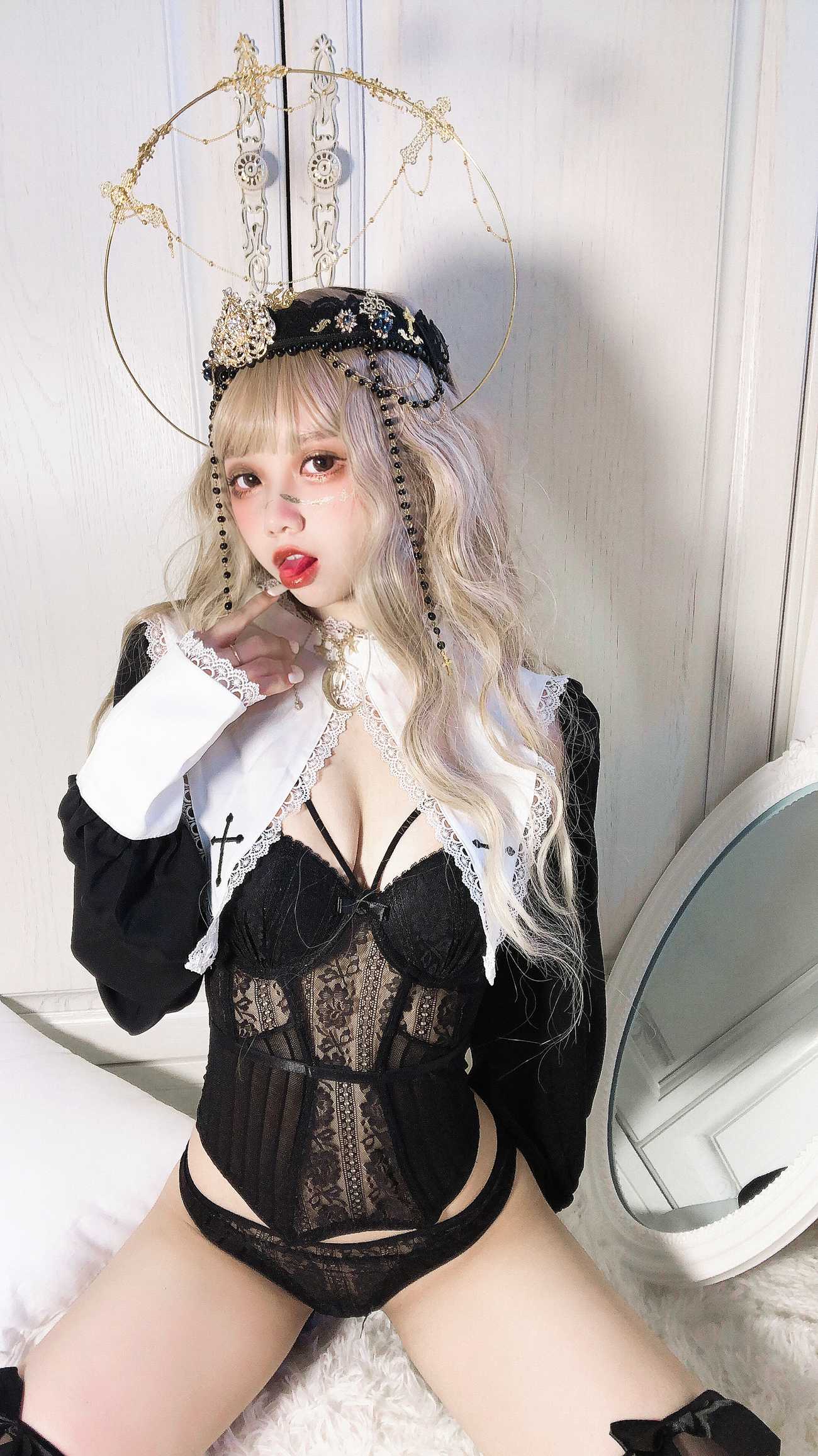 图片[12]-果咩酱w – 叛逆修女[30P] – 速更版-美库