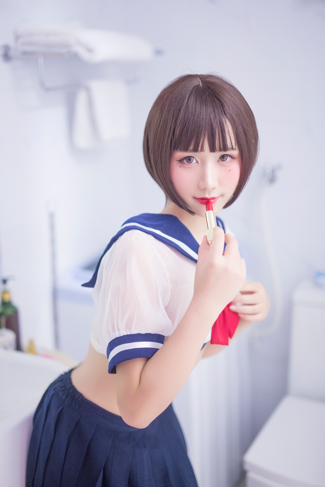 图片[12]-九曲Jean – JK透明制服[21P] – 速更版-美库